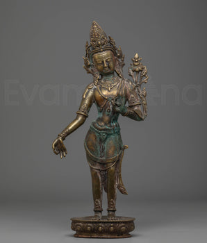 Green Tara Statue Protector from Suffering and Obstacles