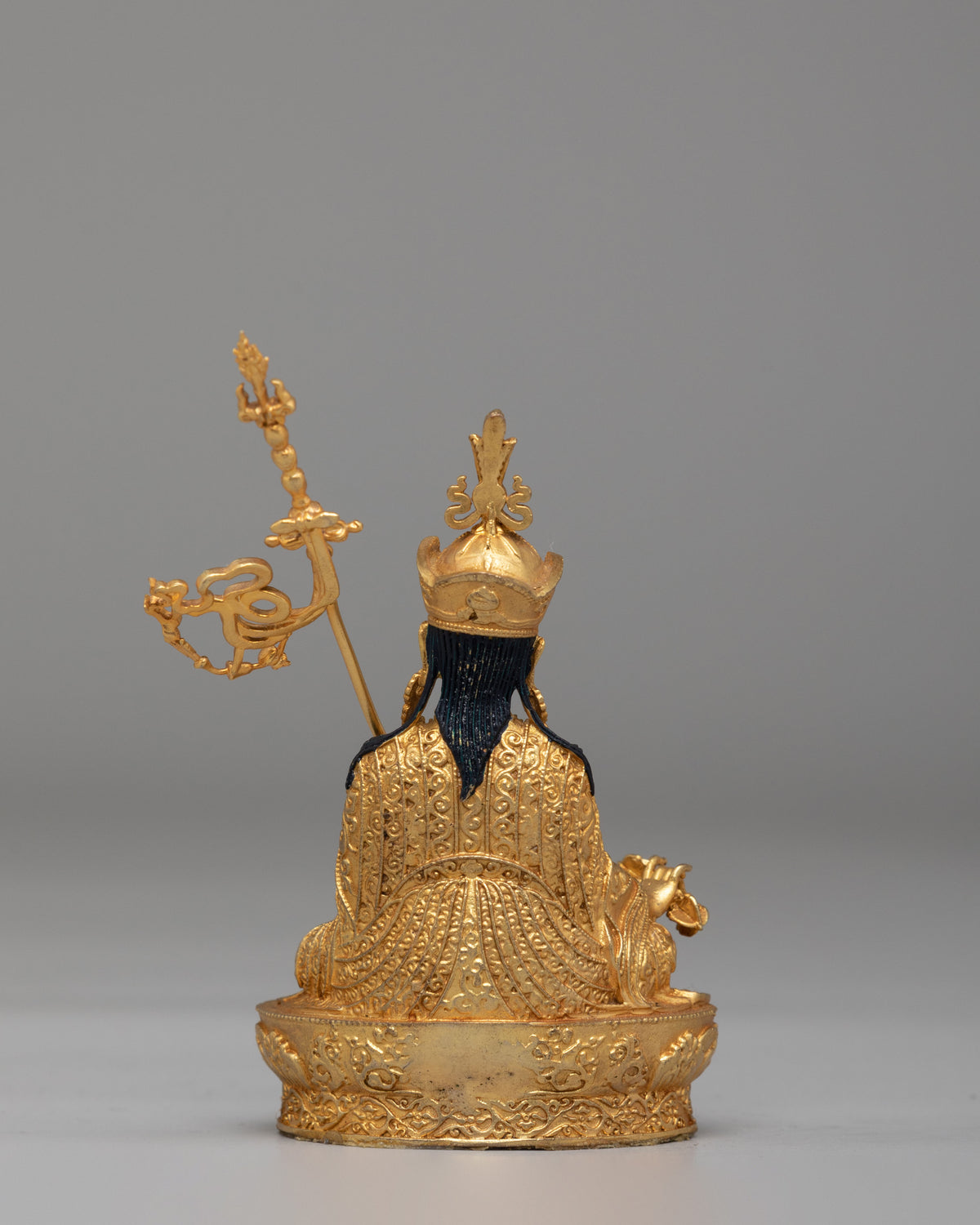 Handmade Guru Rinpoche Deity Statue | Padmasambhava Figurine for Meditation