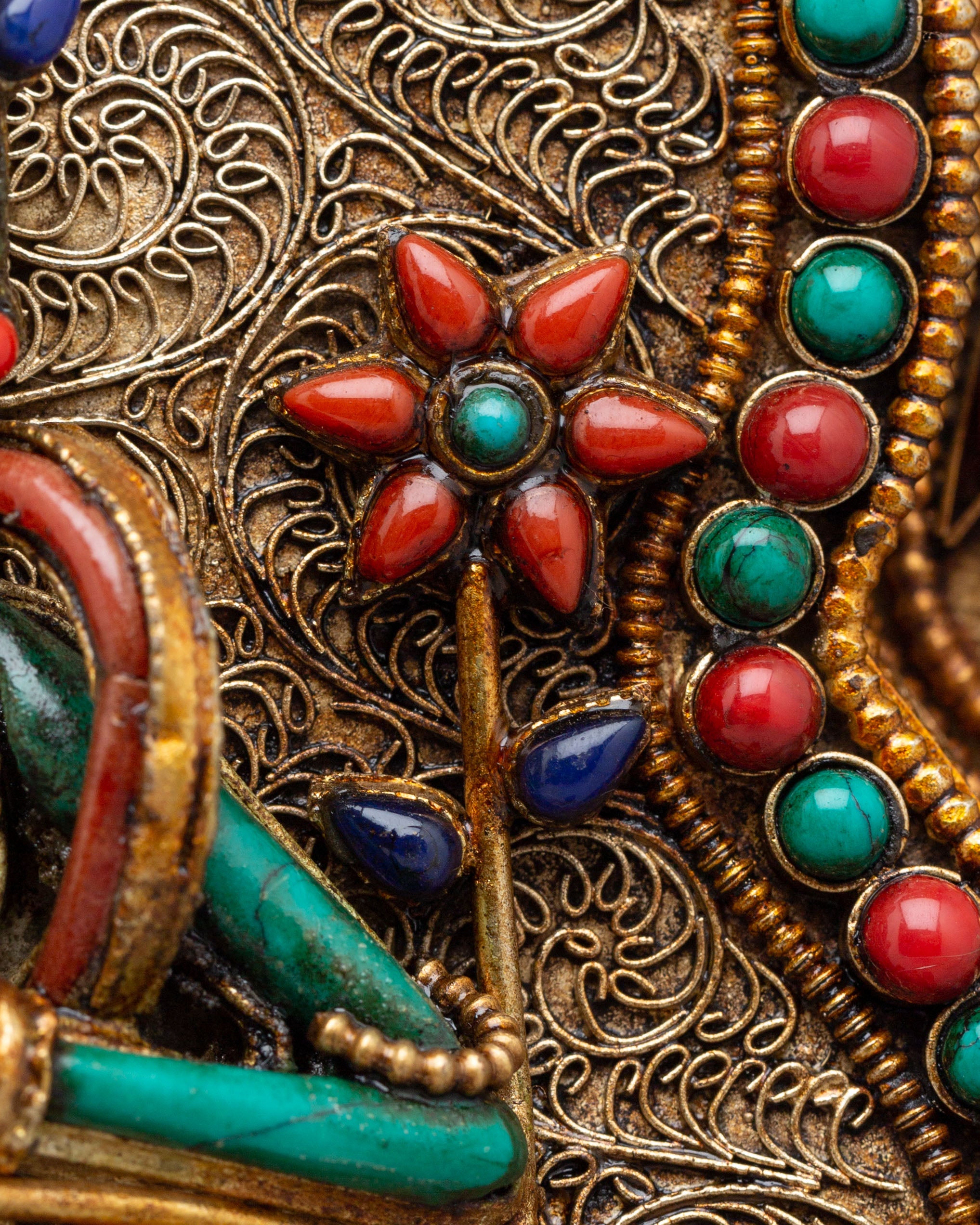 Tibetan Standing Green Tara Statue | Goddess of Compassion and Protection