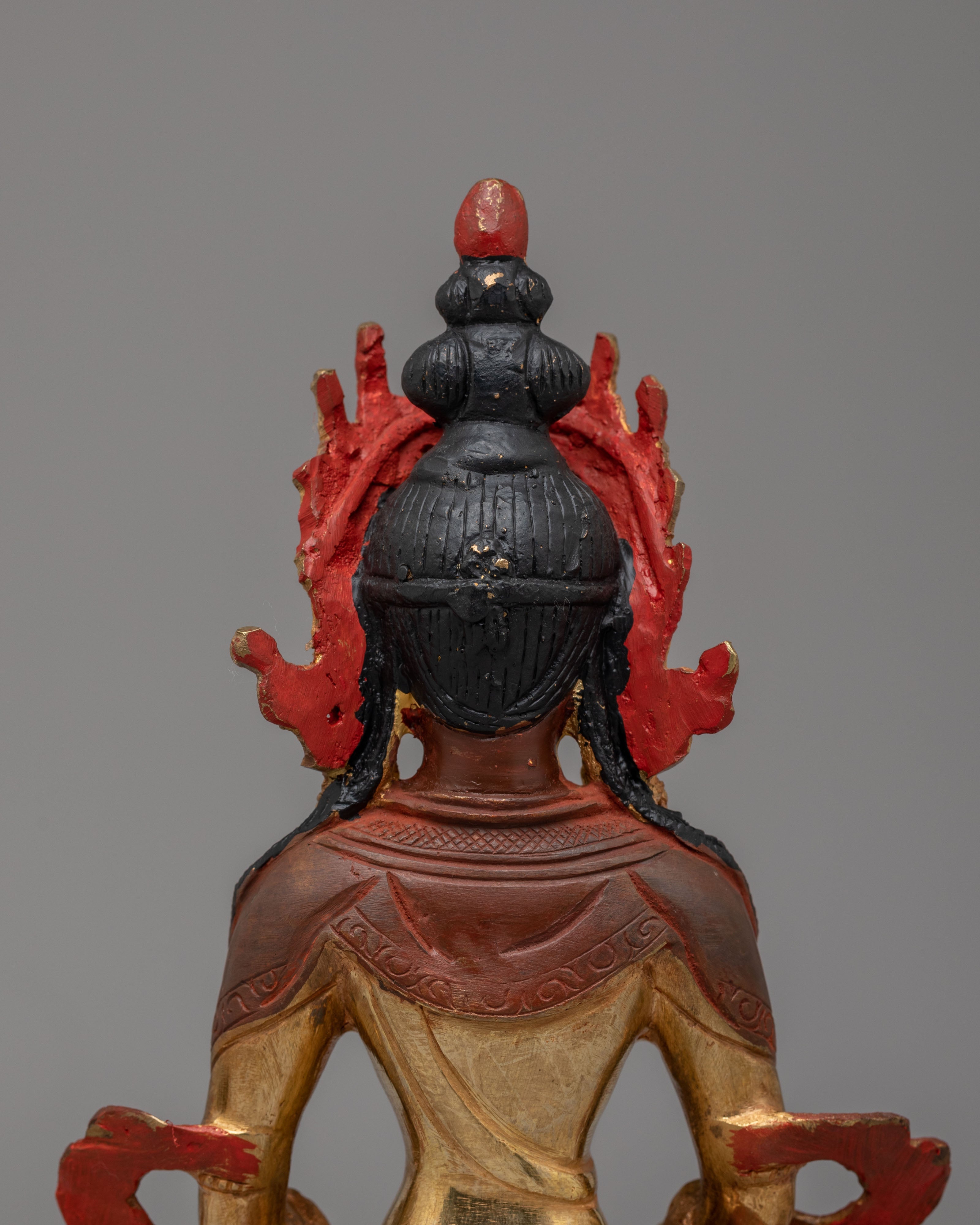 Tibetan Amitayus Buddha Sculpture | A Sacred Symbol of Longevity and Blessings