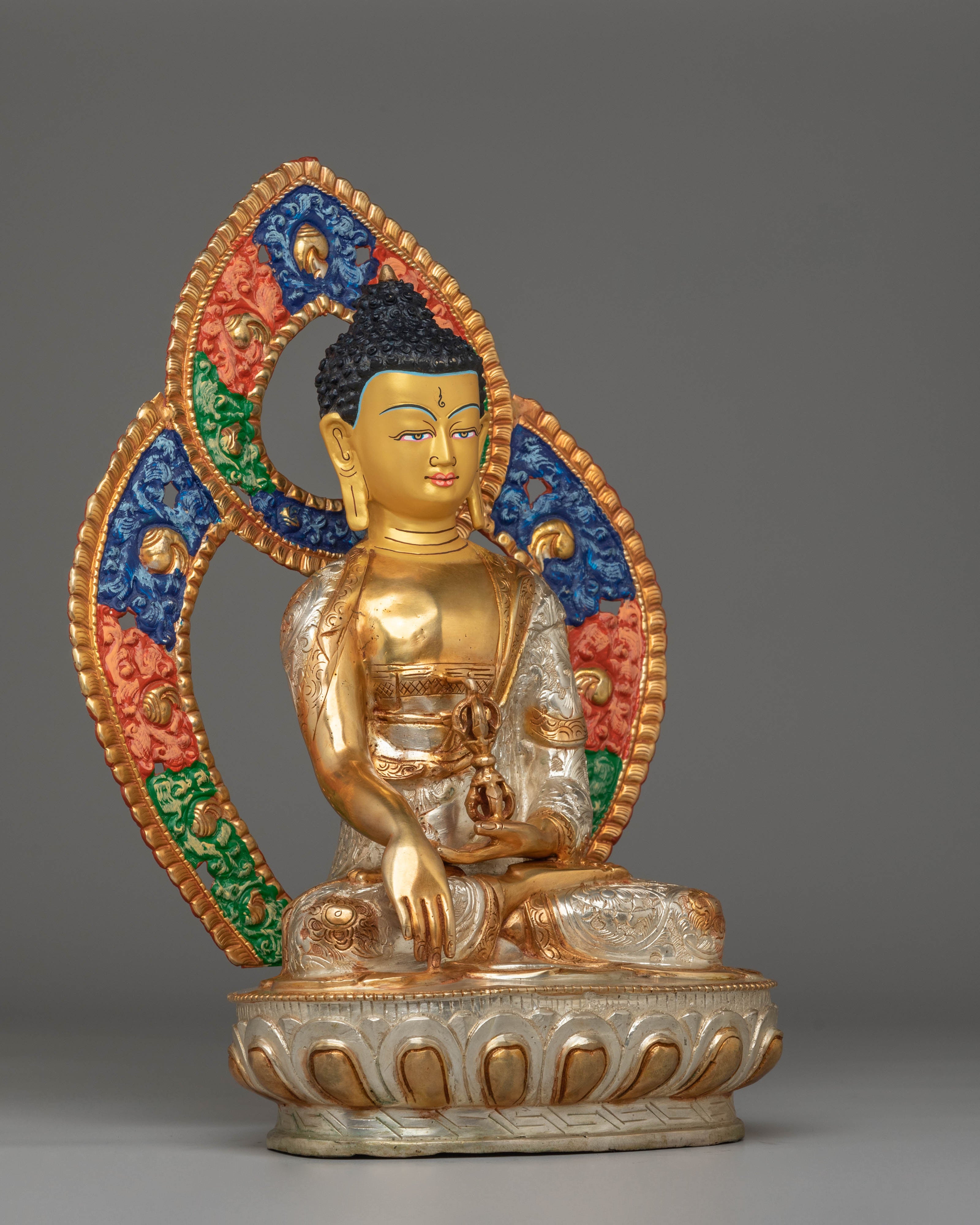 Handmade Golden Mitrugpa Statue | Immovable Buddha