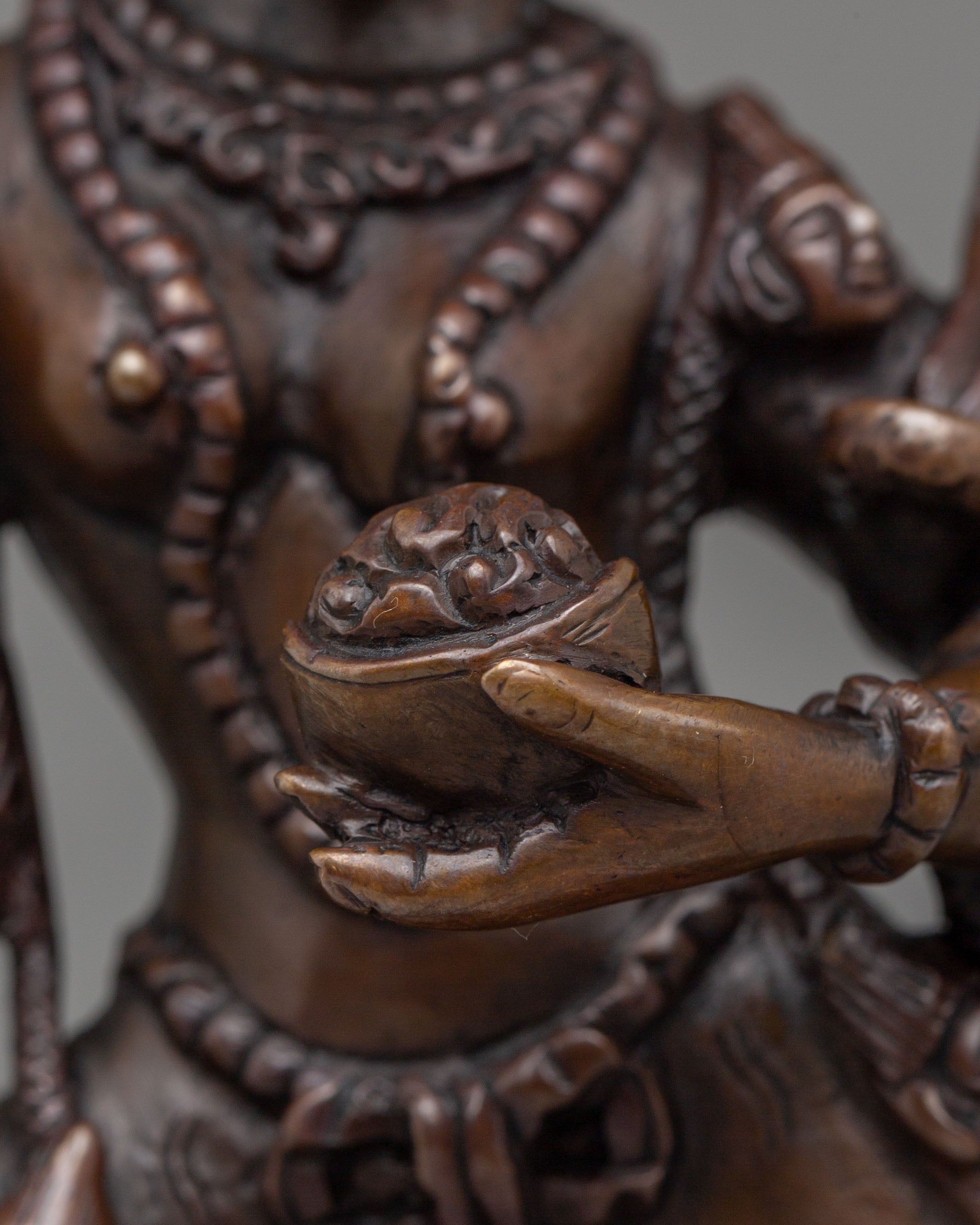 Buddhist Simhamukha Handcrafted Statue | Tibetan Lion-Faced Dakini Statue