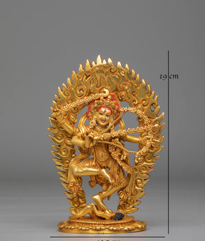 Handcrafted Kurukulla Buddhist Statue | Tibetan Tantric Goddess Sculpture