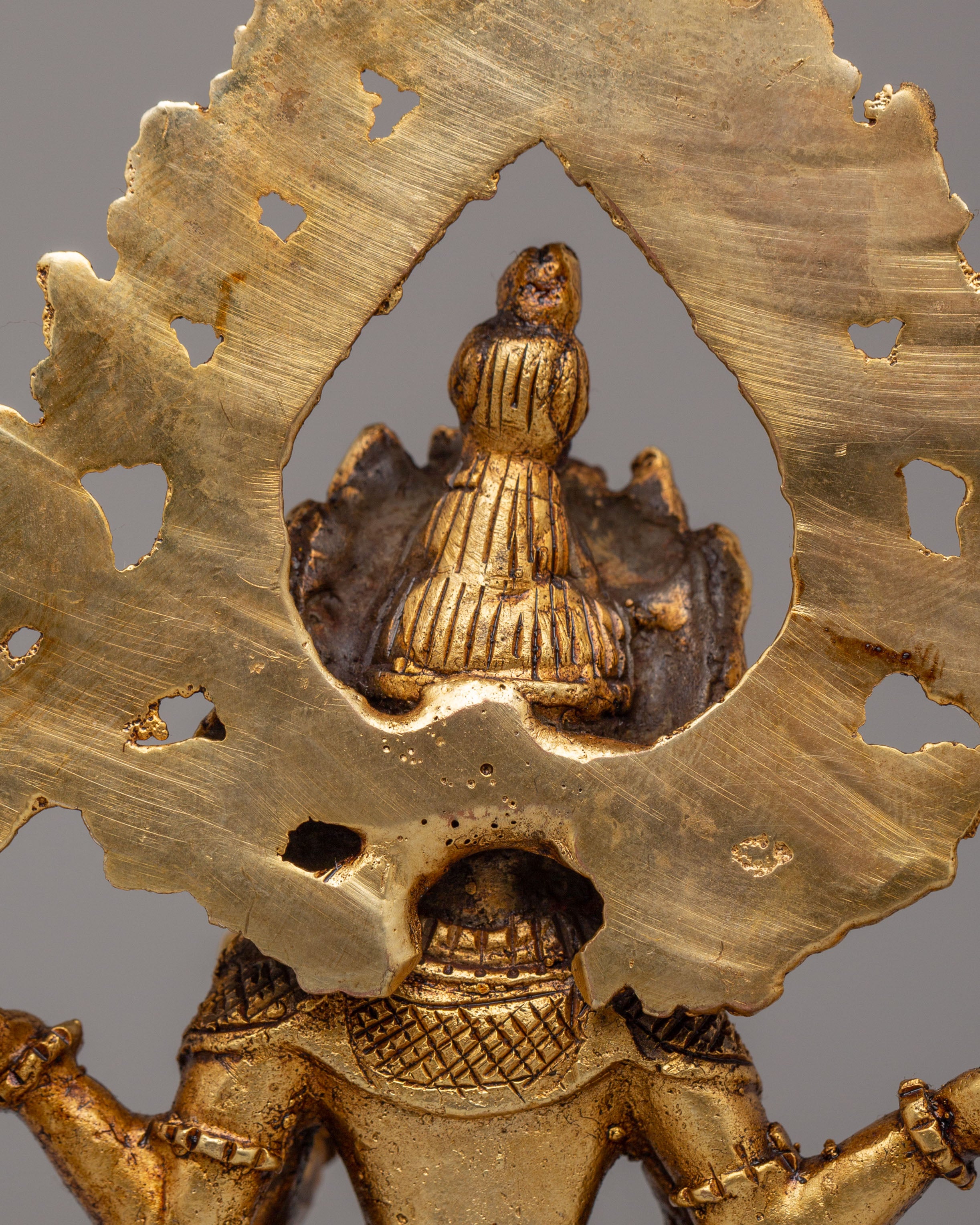 Sacred Laxmi Statue | Handcrafted Copper Statue of Goddess of Wealth and Prosperity