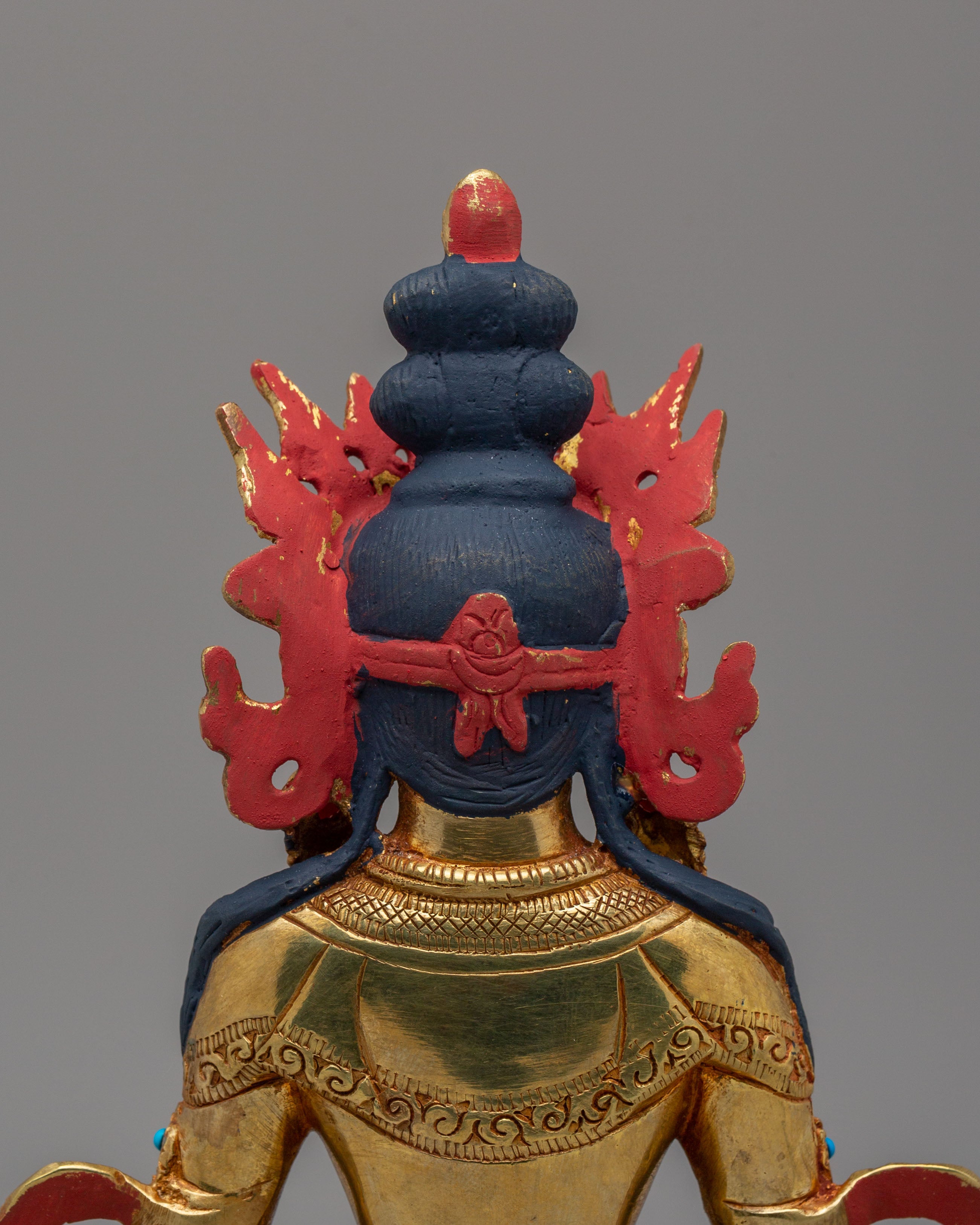 Handmade Long Life Amitayus Statue | Buddhist Statue for Meditation & Spiritual Decor
