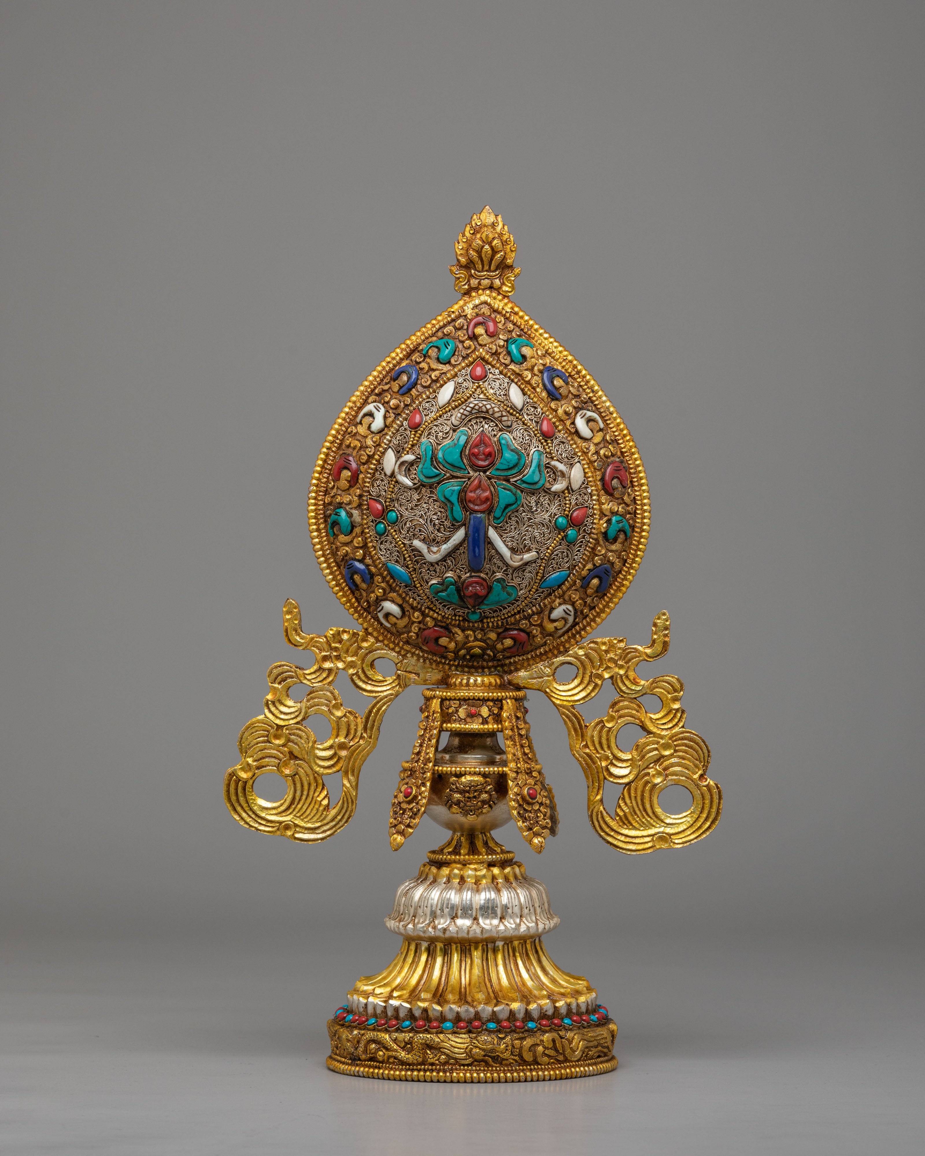 Ashtamangala Buddhist Symbol Set | Traditional Ritual Artwork