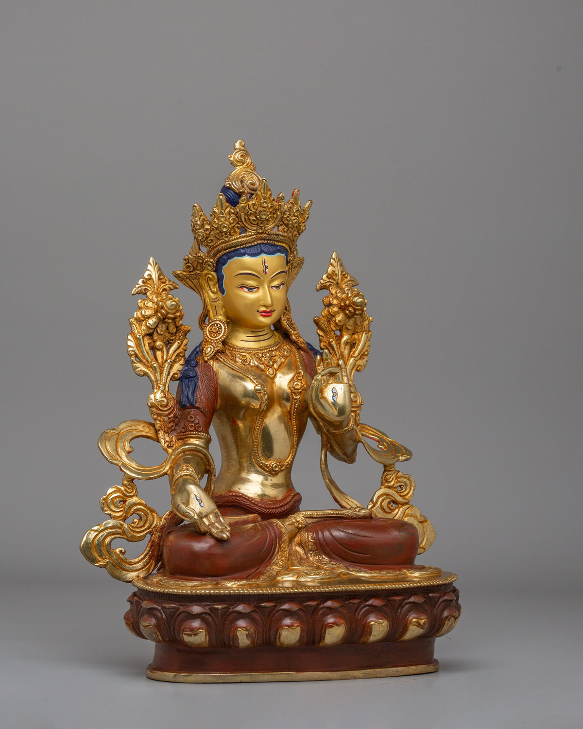Healing and Longevity White Tara Sculpture | Himalayan Spiritual Home Decor