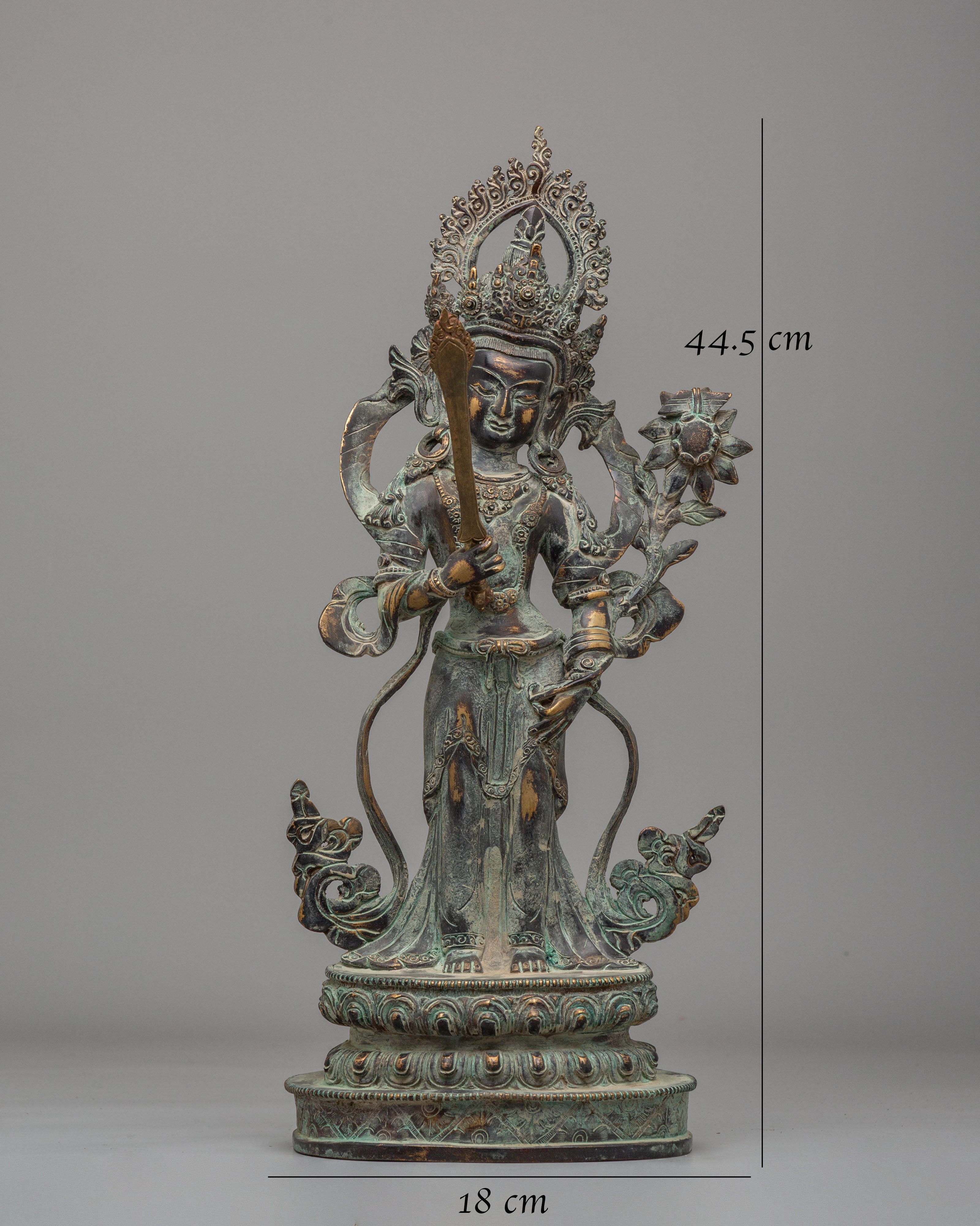 Handcrafted Manjushri Figurine | Symbol of Wisdom