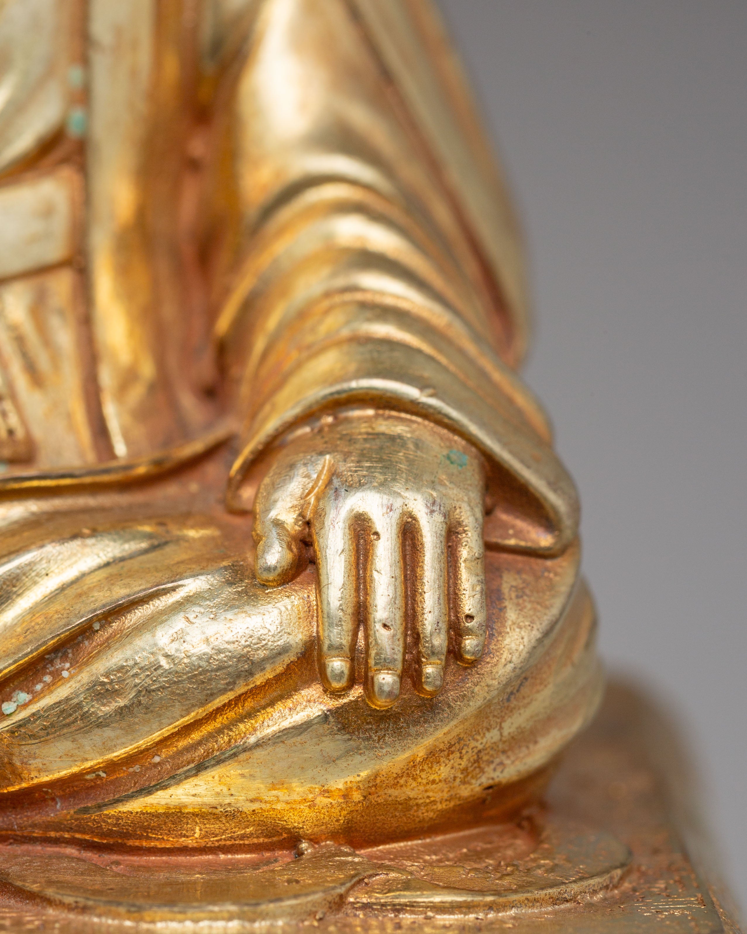 Himalayan Buddhist Master Gampopa Statue | Tibetan Sculpture of Spiritual Teacher