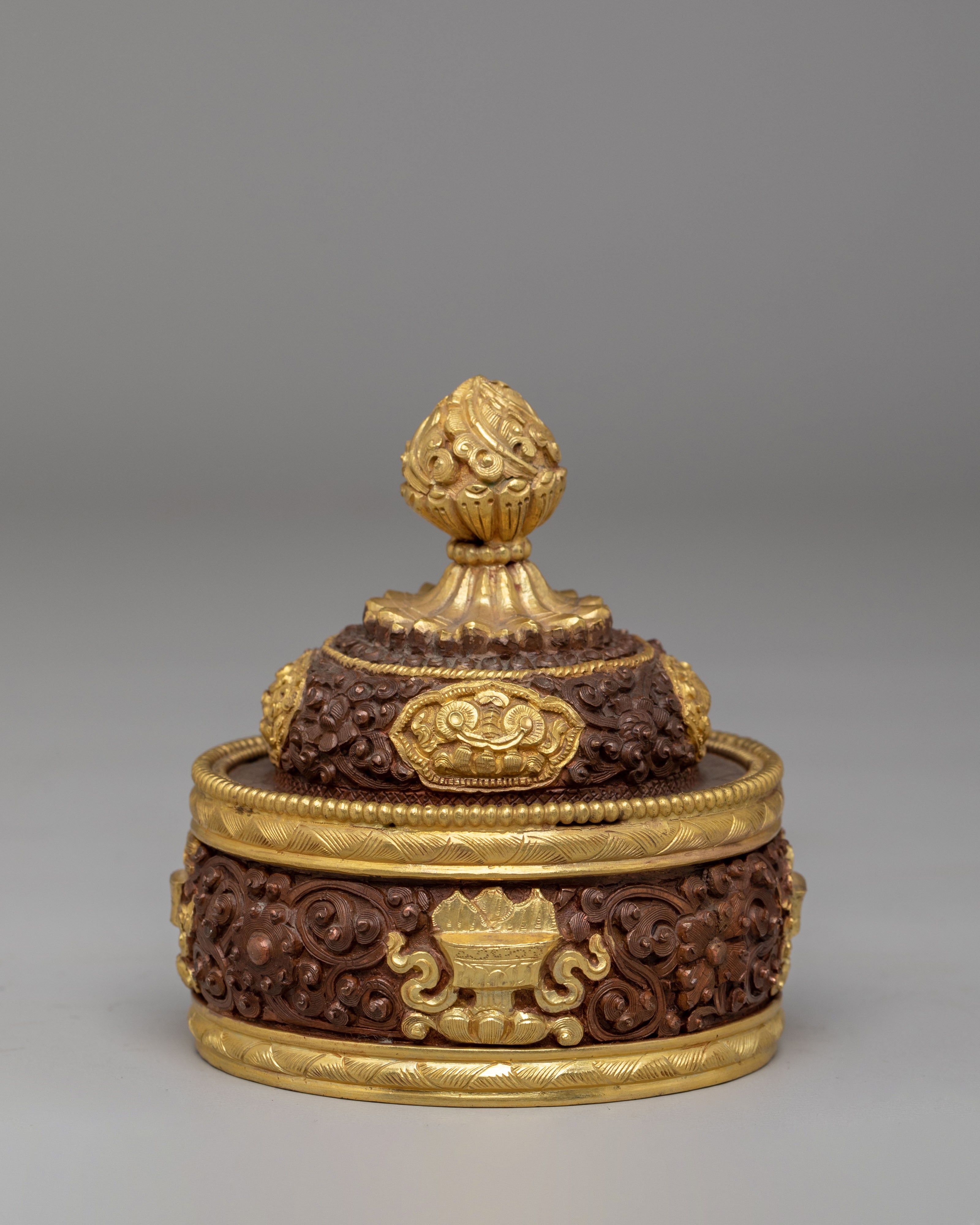 Spiritual Dhupur Rice Pot | Tibetan Ritual Vessel