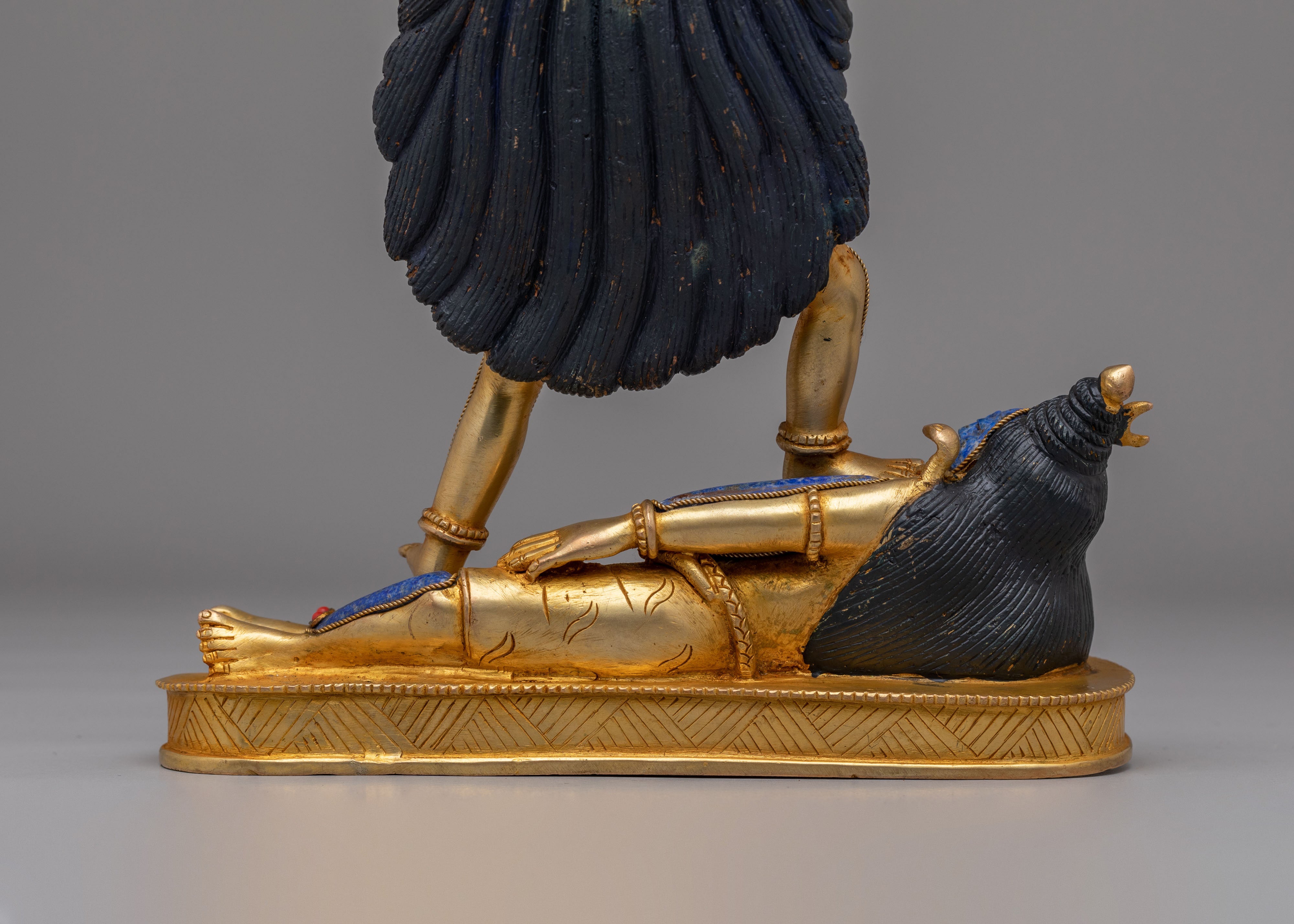Mahakali Standing On Shiva Statue | Divine Goddess Sculpture
