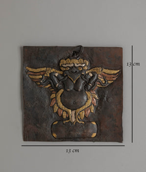 Handmade Guardian Garuda Wall Hanging | Tibetan Protective Wall Art