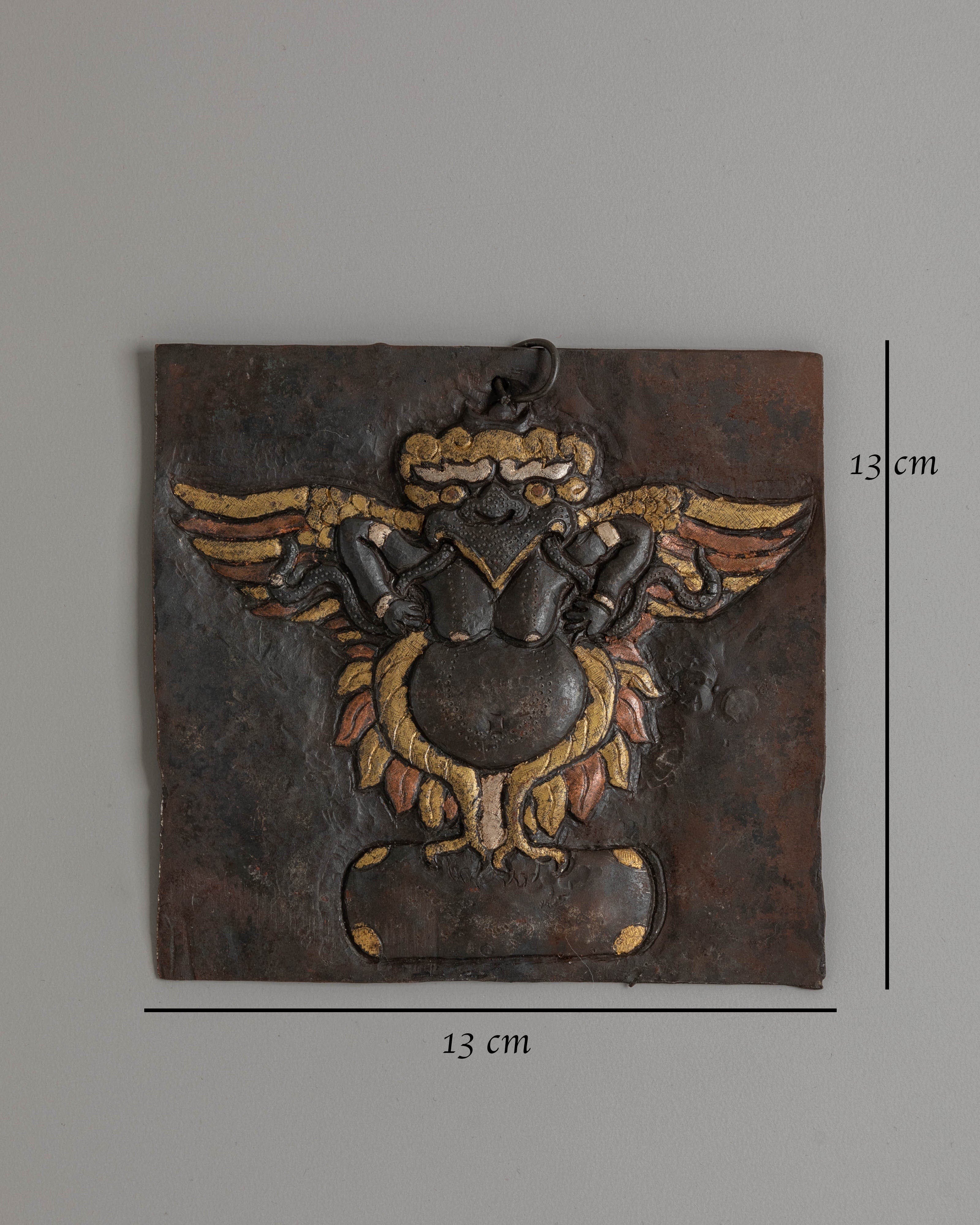 Handmade Guardian Garuda Wall Hanging | Tibetan Protective Wall Art