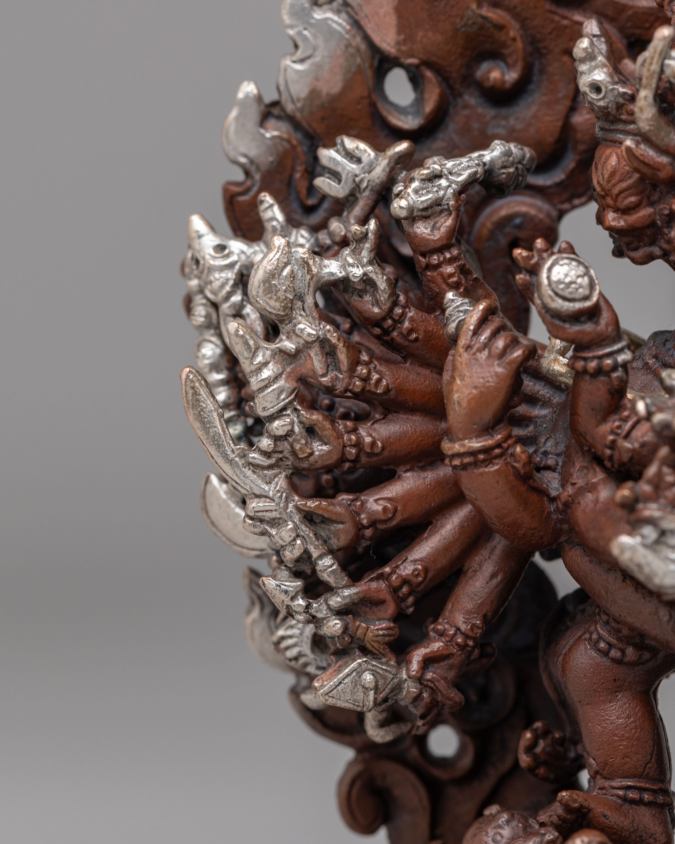 Tantric Yamantaka Protector Statue | Himalayan Buddhist Deity Art