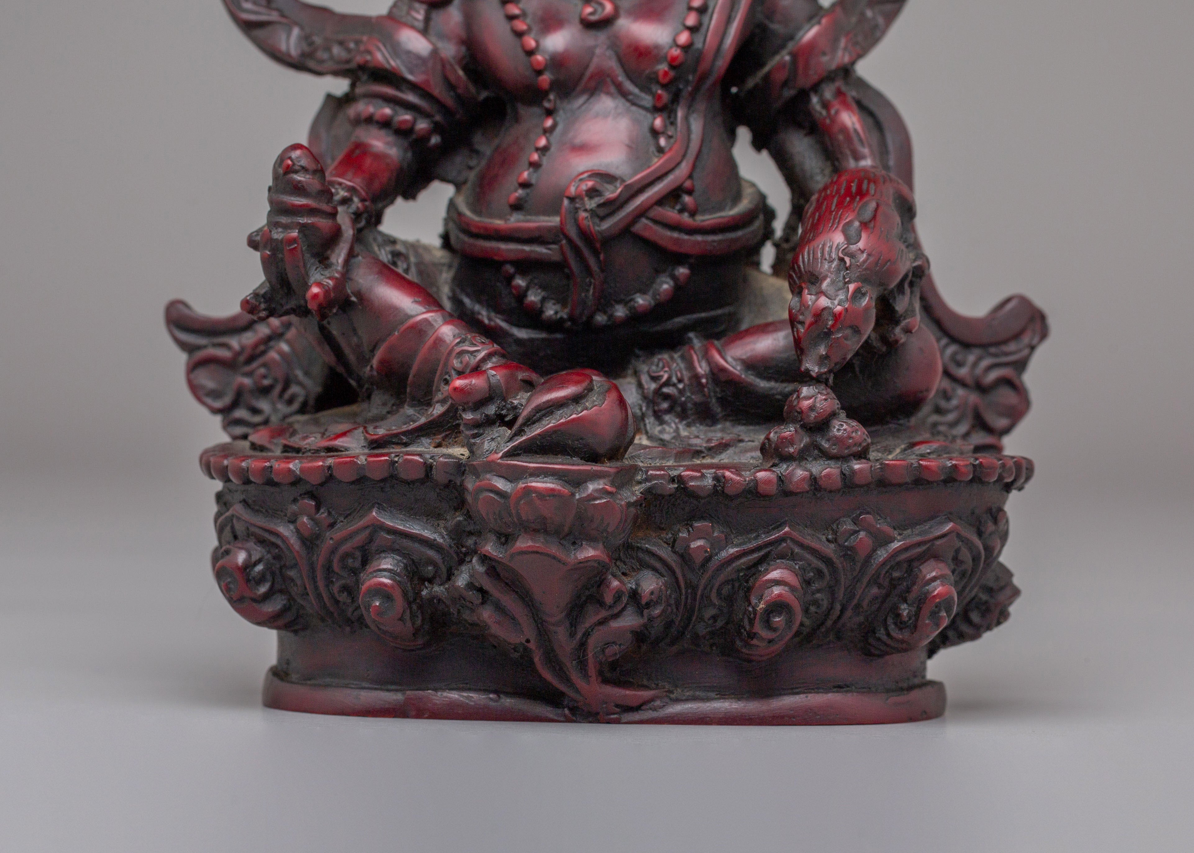 Himalayan Altar Dzambhala Sculpture | Wealth Deity Figurine for Abundance