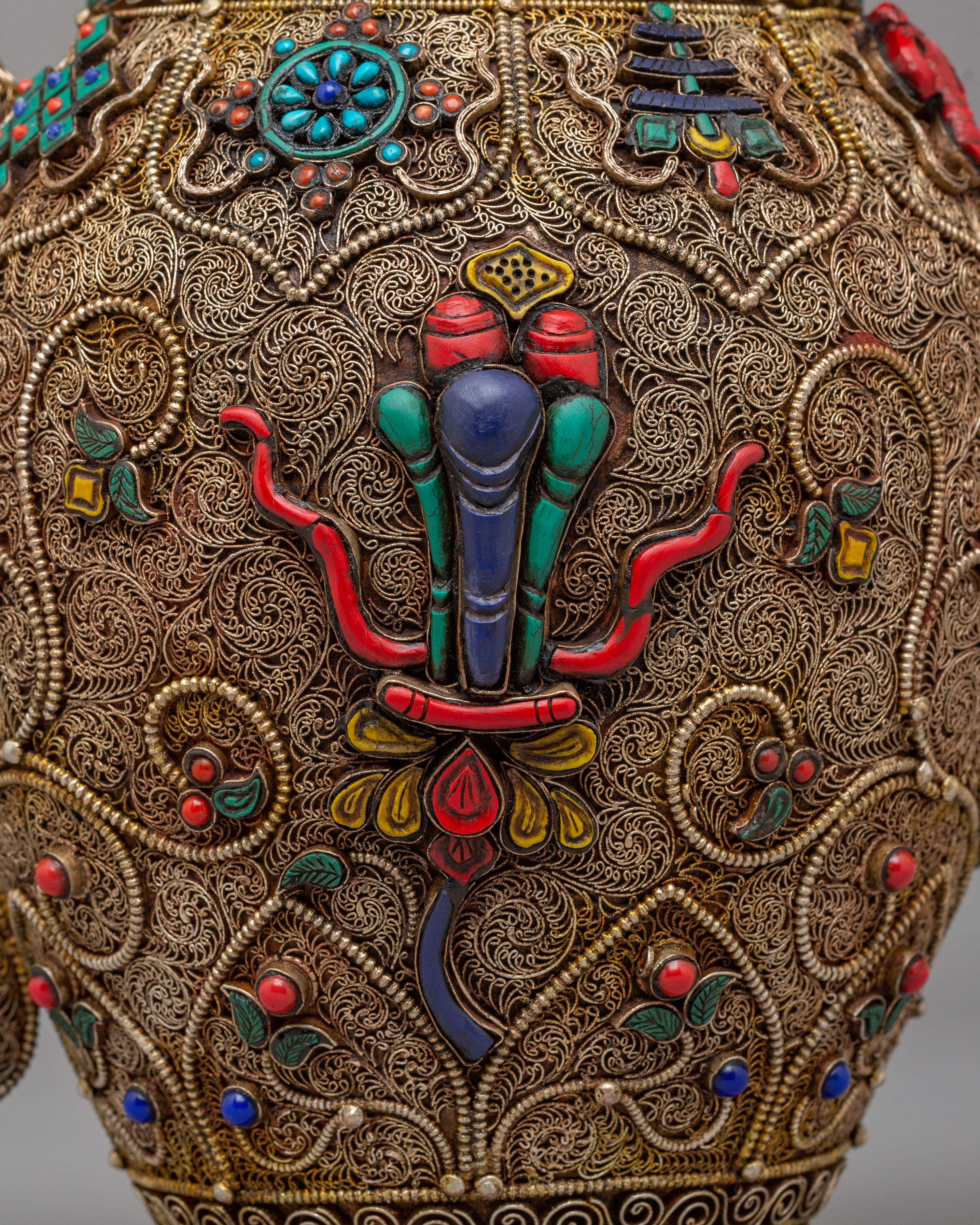 Handcrafted Himalayan Tea Pot | Religious and Spiritual Decor