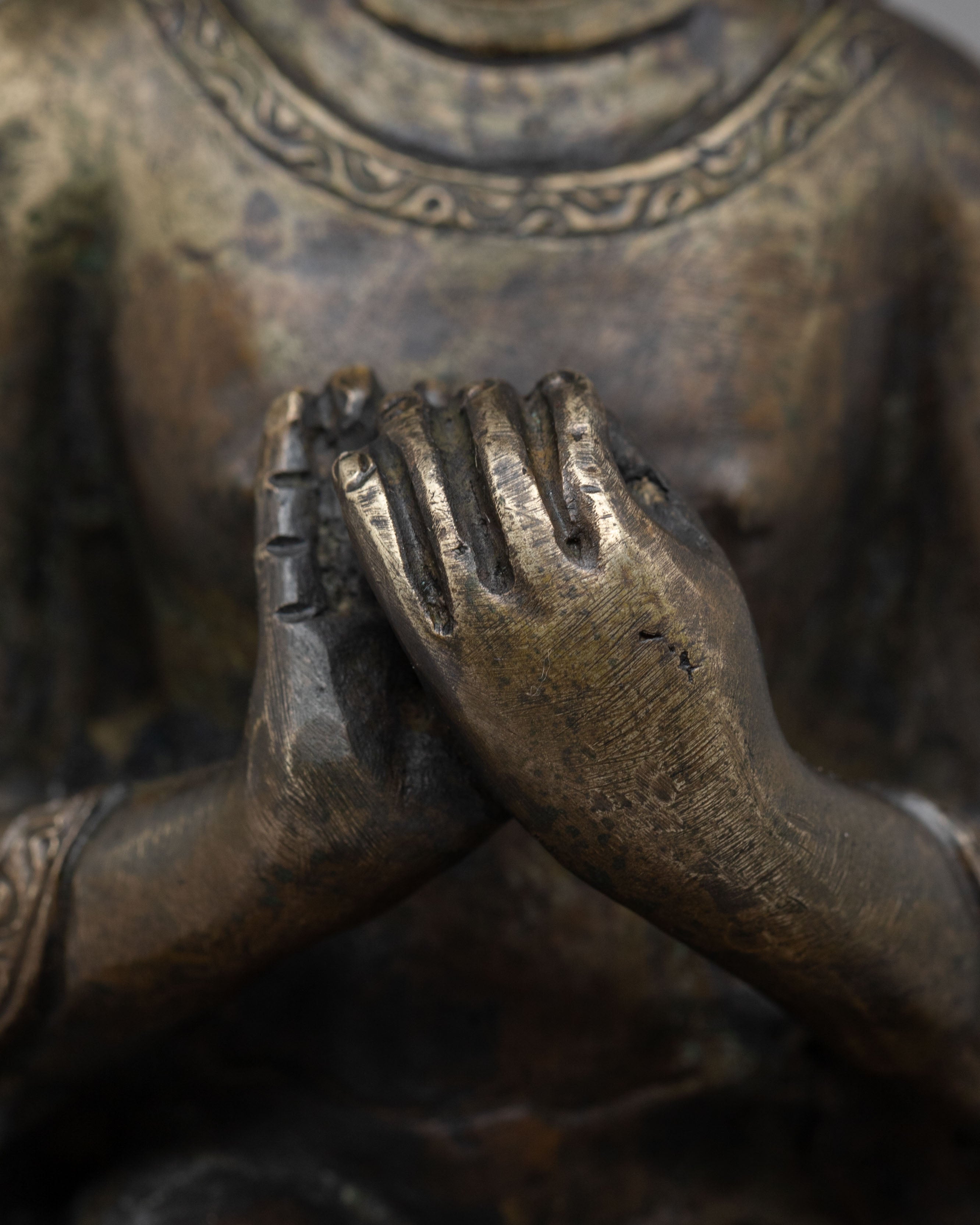 Sacred Future Buddha Statue | Maitreya Buddha Figurine for Meditation