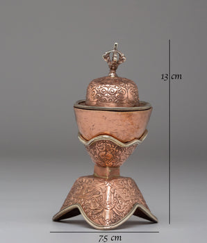 Traditional Kapala | Handcrafted Copper Ritual Art