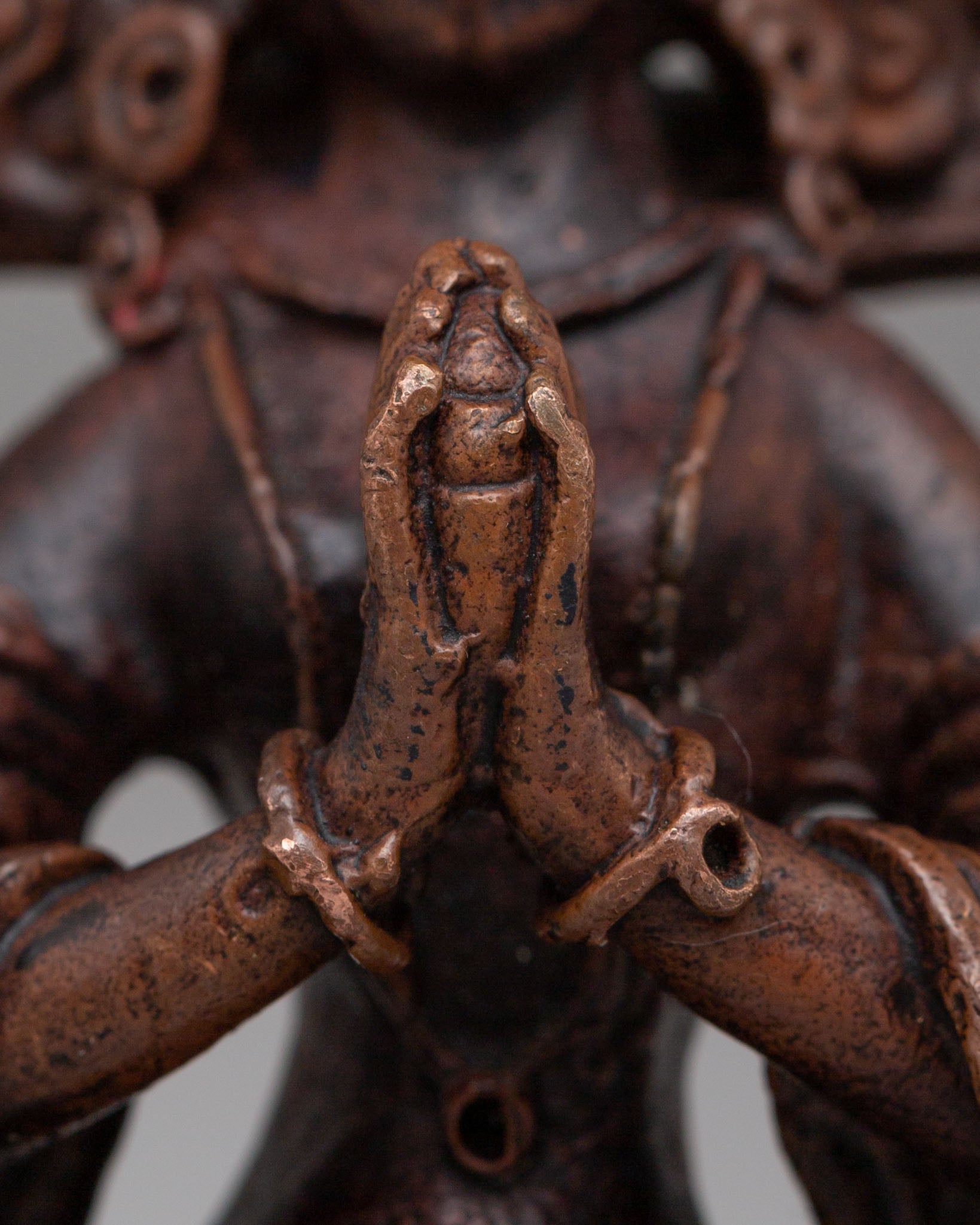 Nagkanya Goddess Statue | Copper Tibetan Deity Figurine