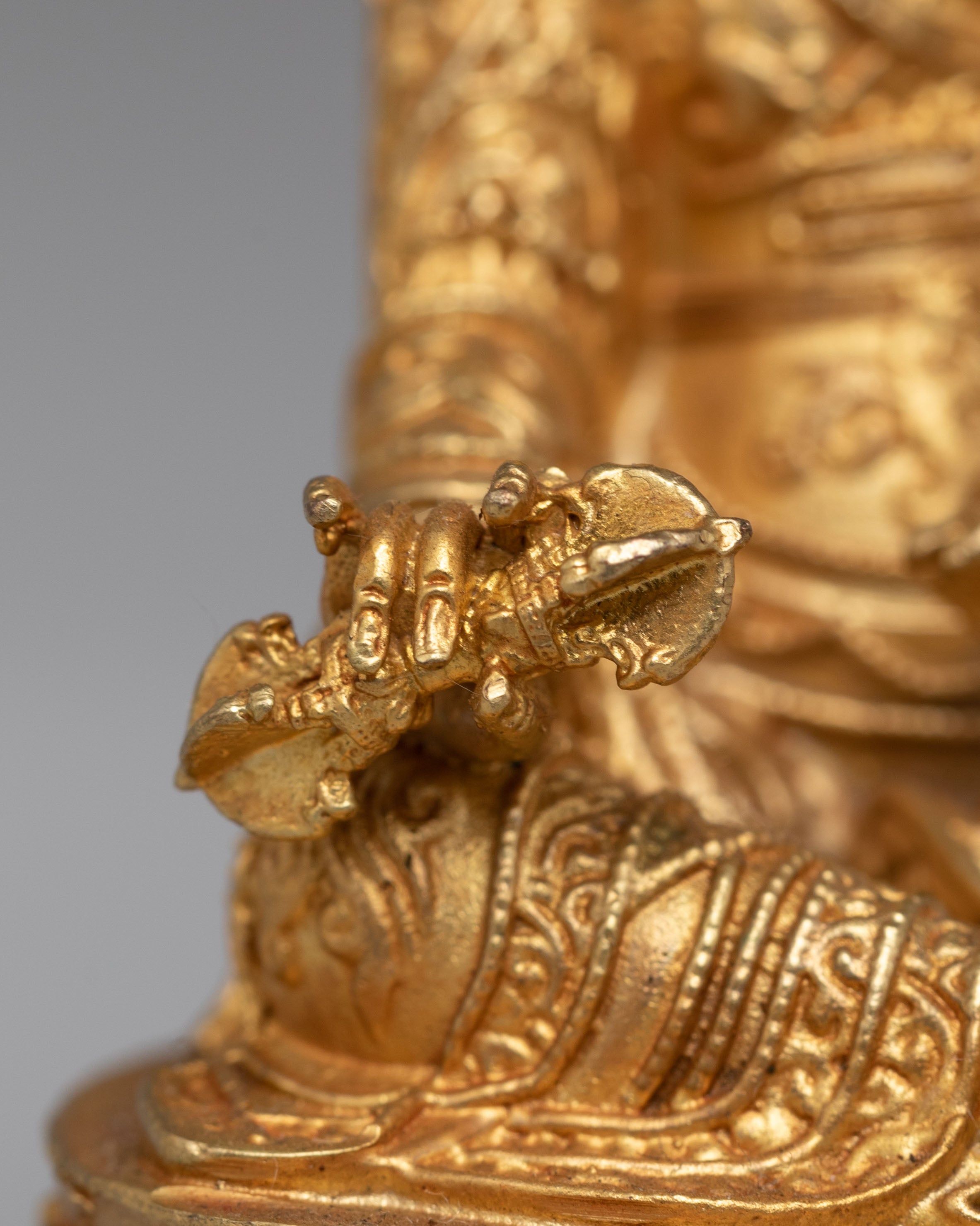 Handcrafted Buddha Dharma Sangha Statue Set | Spiritual Decor for Meditation