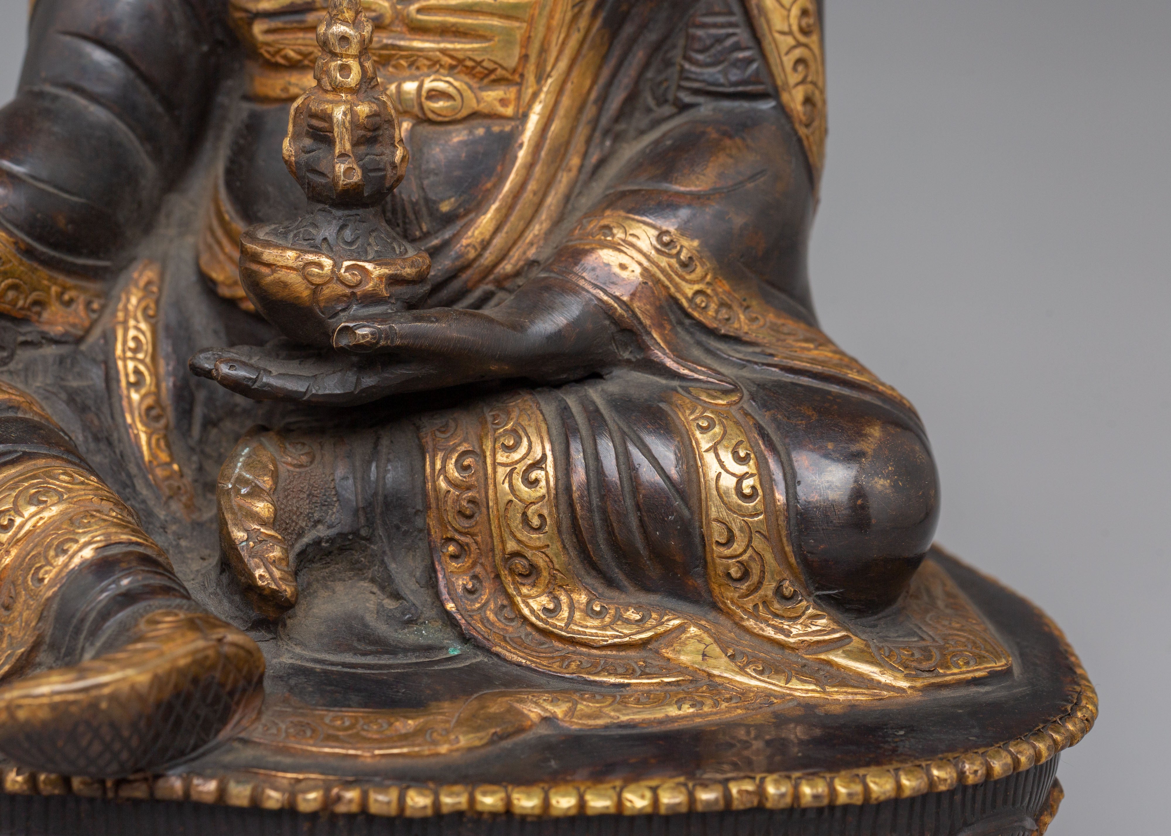 Padmasambhava Sacred Statue | Handcrafted Tibetan Buddhist Art