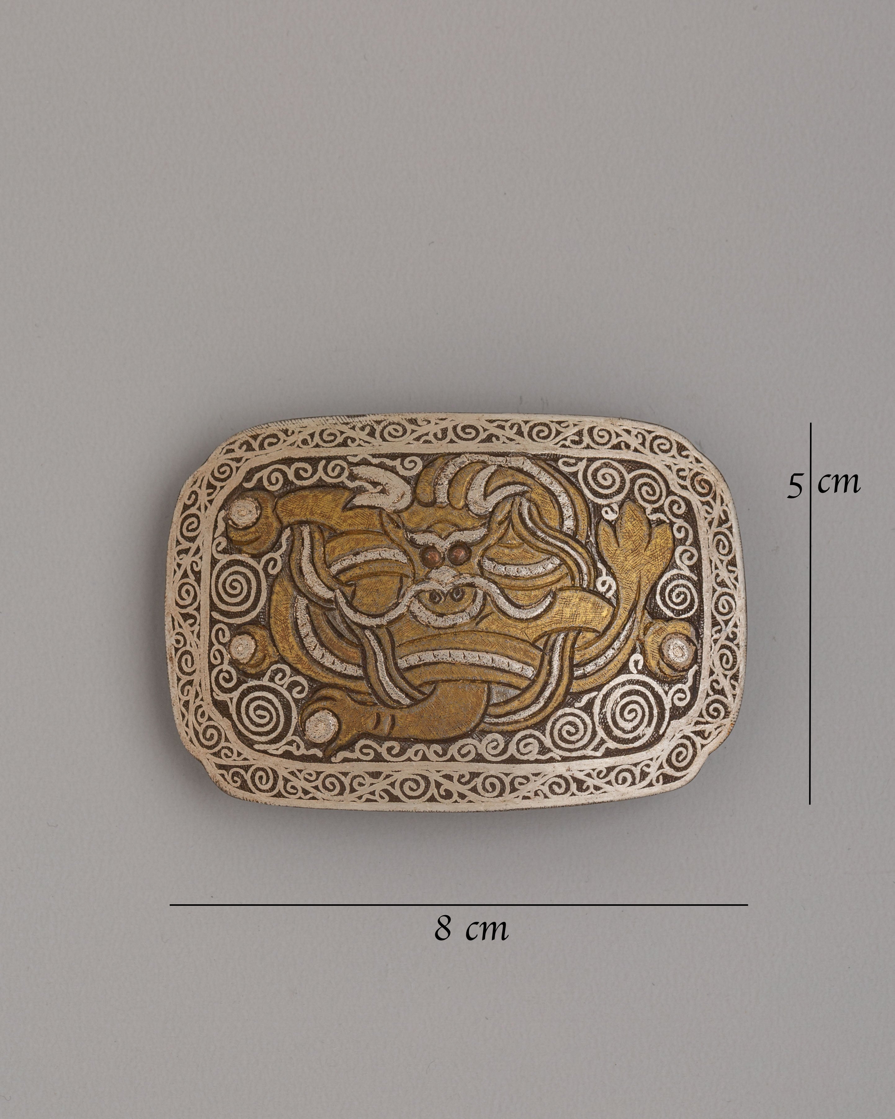 Tibetan Dragon Belt Buckle | Dragon Design Accessory