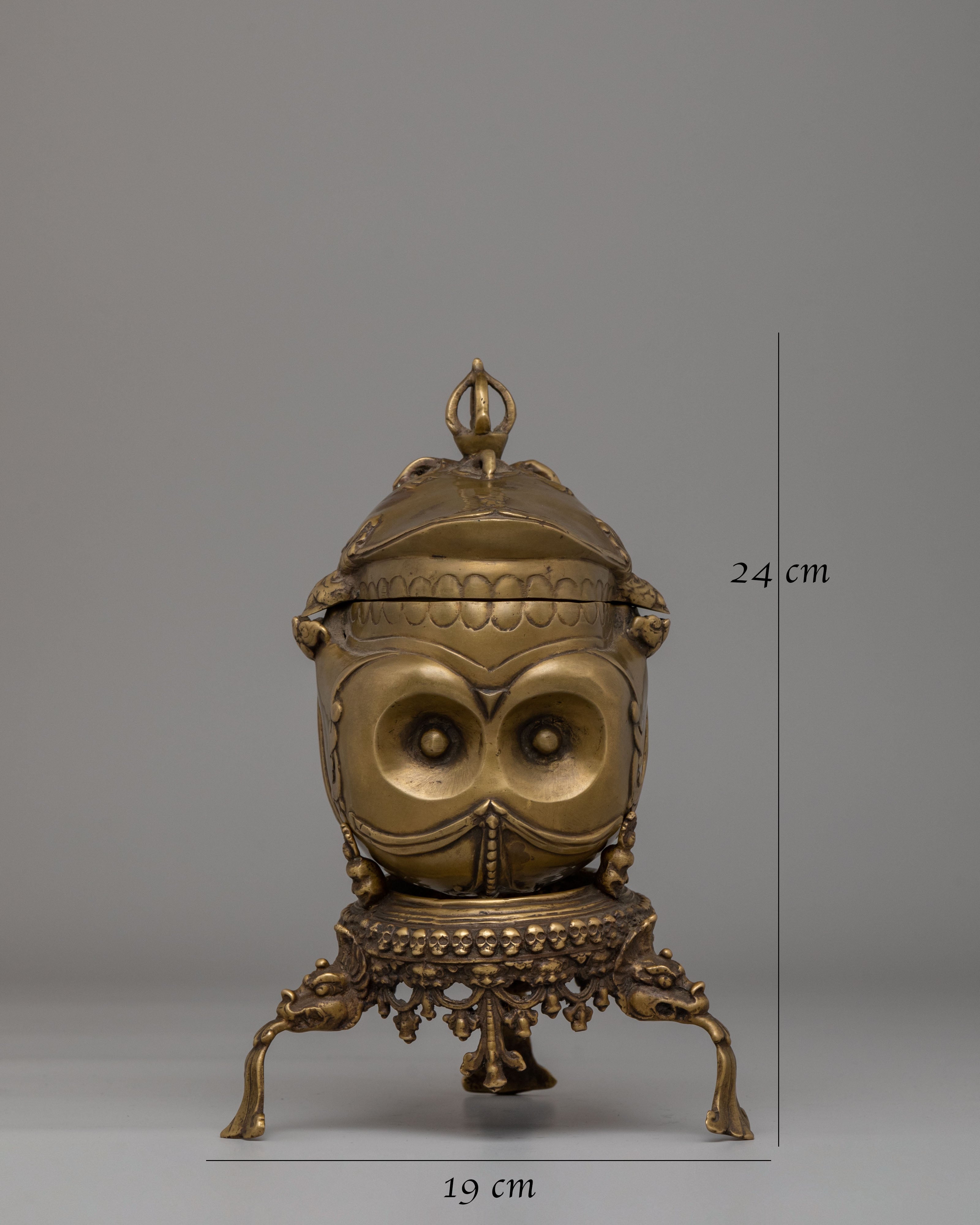 Himalayan Tibetan Handcrafted Kapala | Ritual Skull Cup