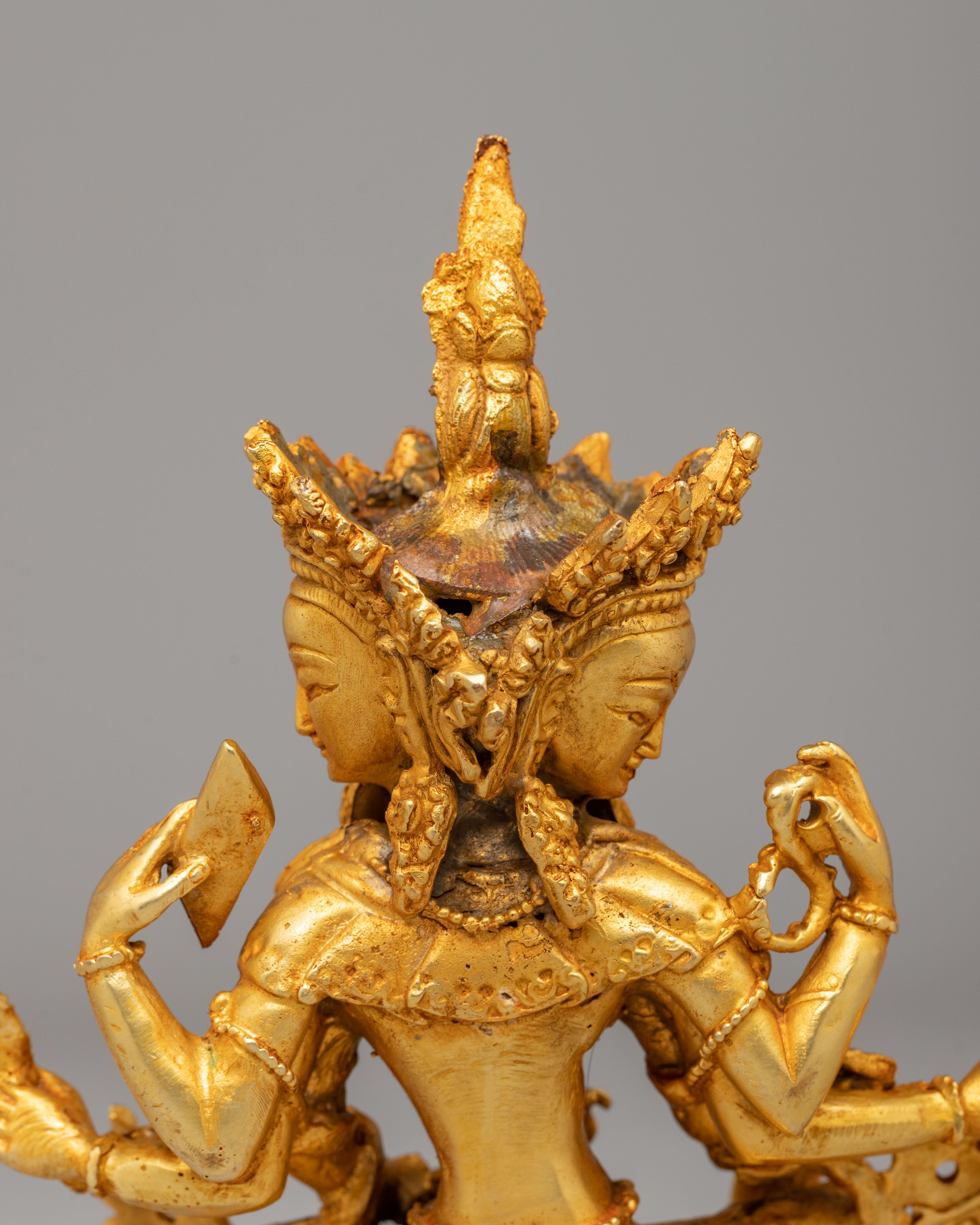 Wealth Deity Vasudhara Statue | Tibetan Goddess Figurine for Abundance