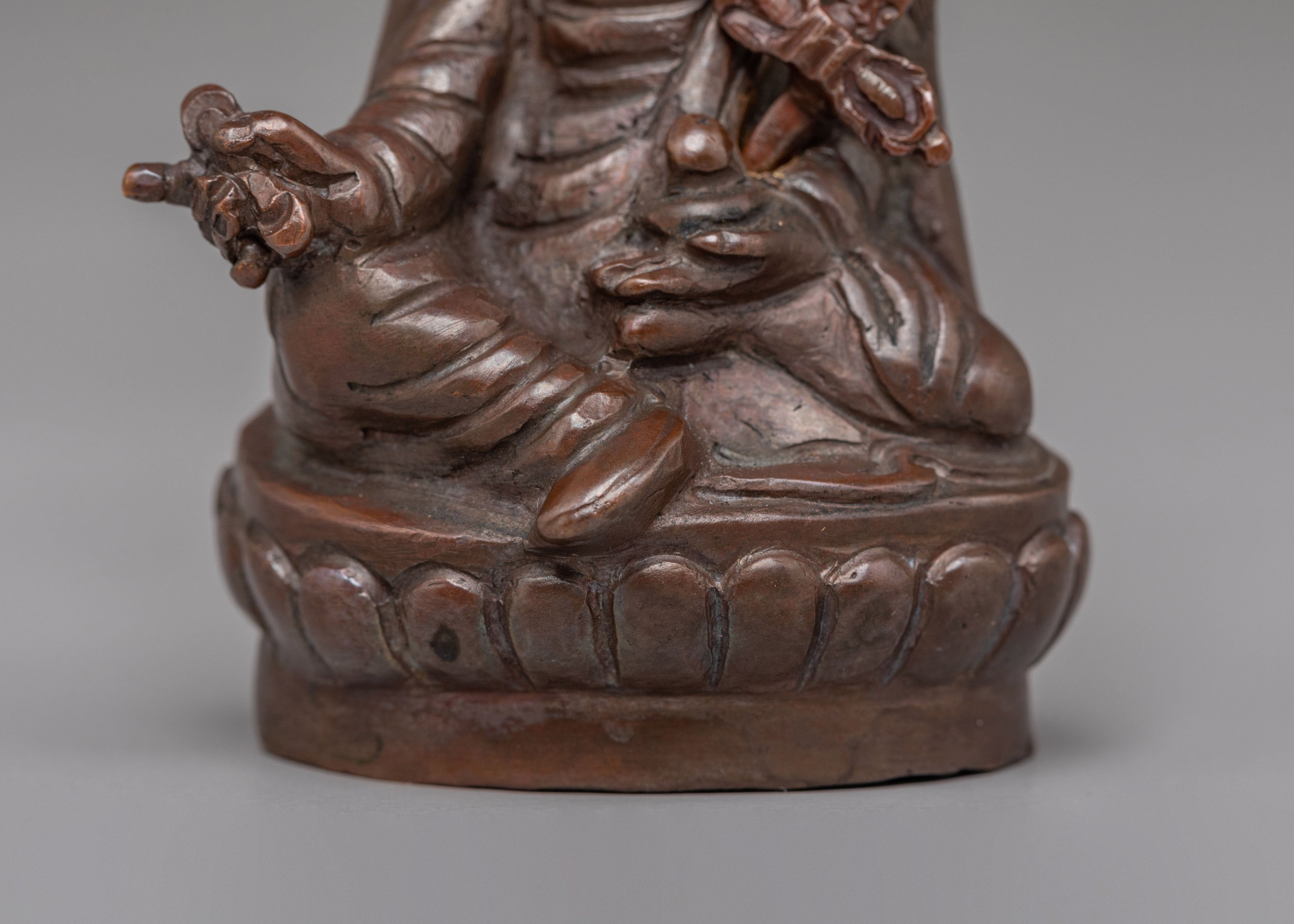 Machine-Made Guru Rinpoche Statue | Tibetan Buddhist Deity