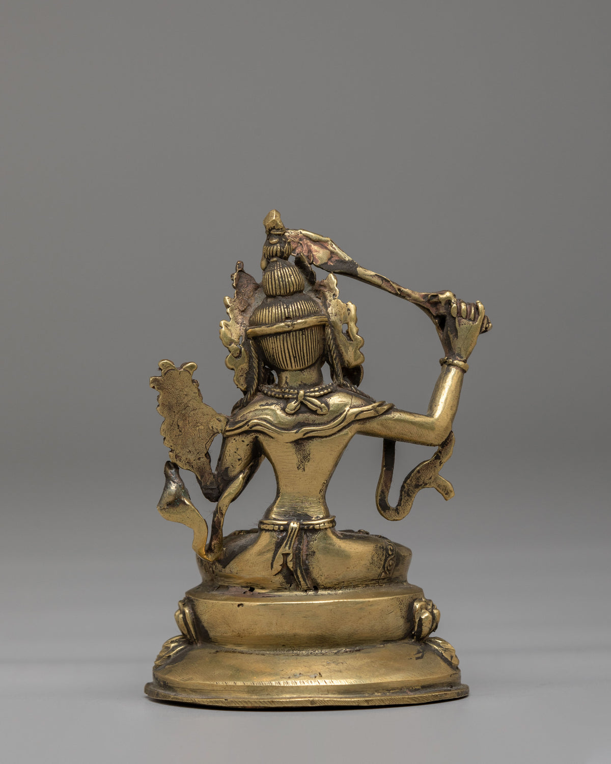 Manjushri Spiritual Deity Statue | Handcrafted Altar Sculpture