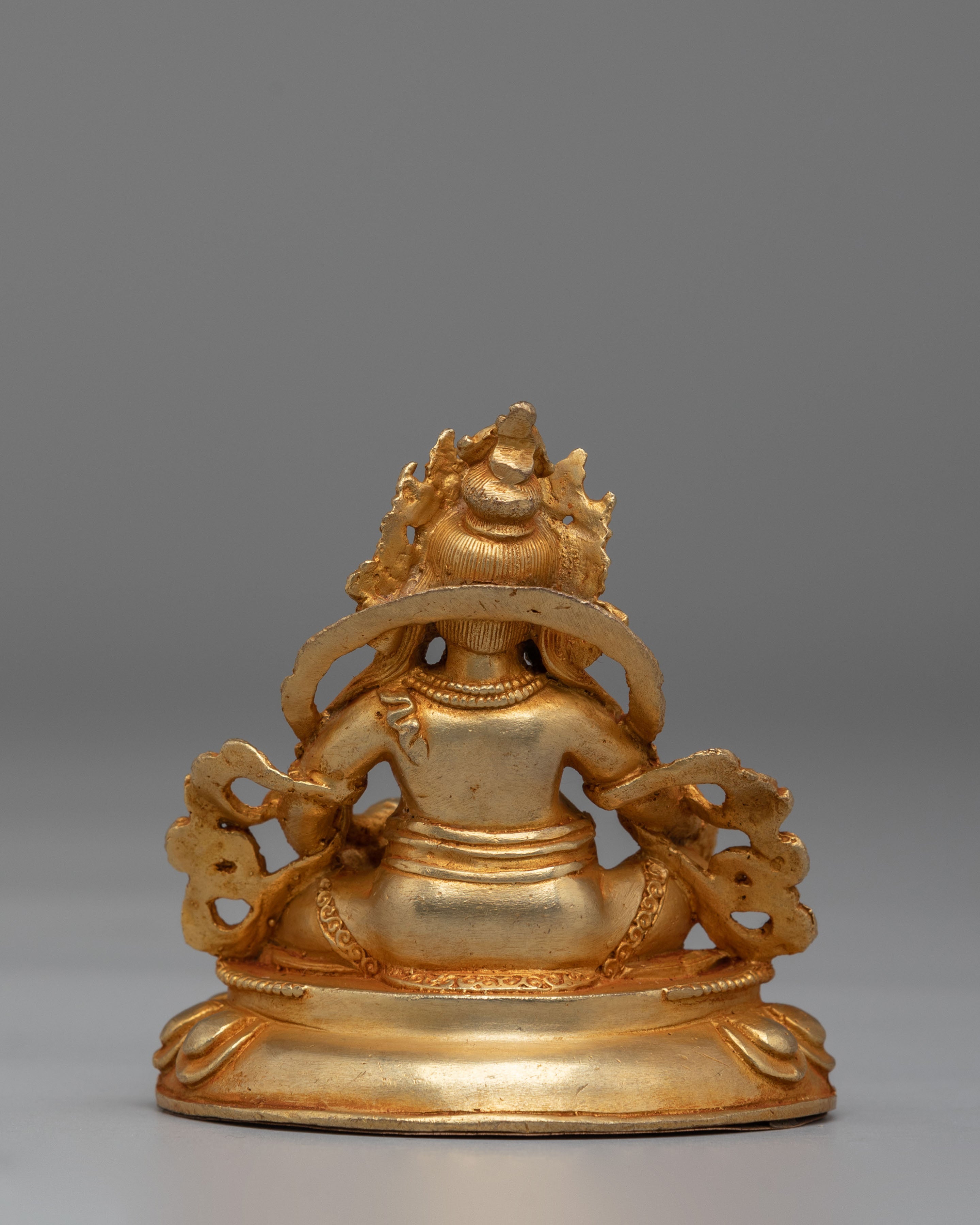 Sacred Dzambhala Wealth Deity Statue | Tibetan Buddhist Figurine