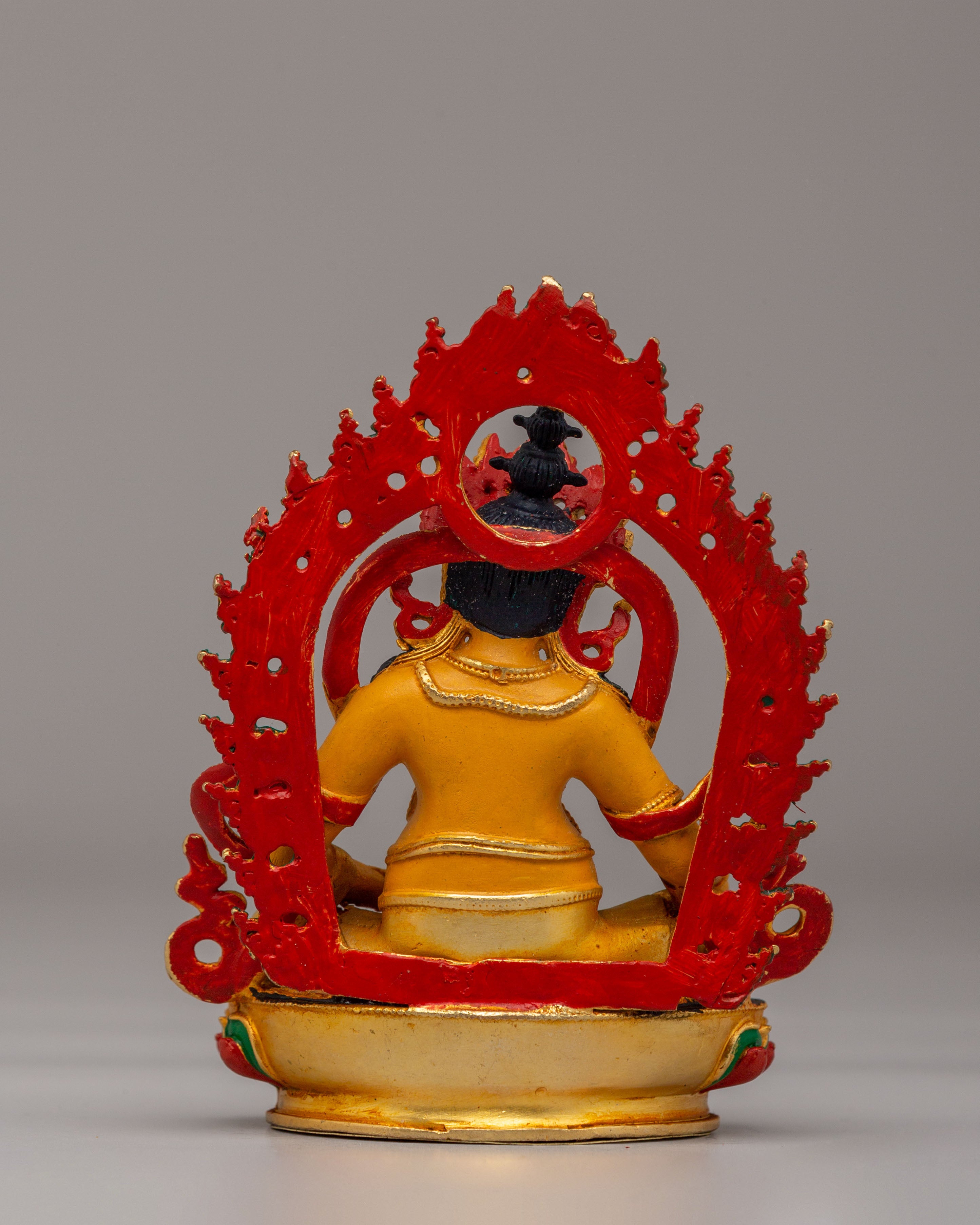 Handcrafted Dzambhala Deity Altar Statue | Prosperity, Protection, and Meditation Statue