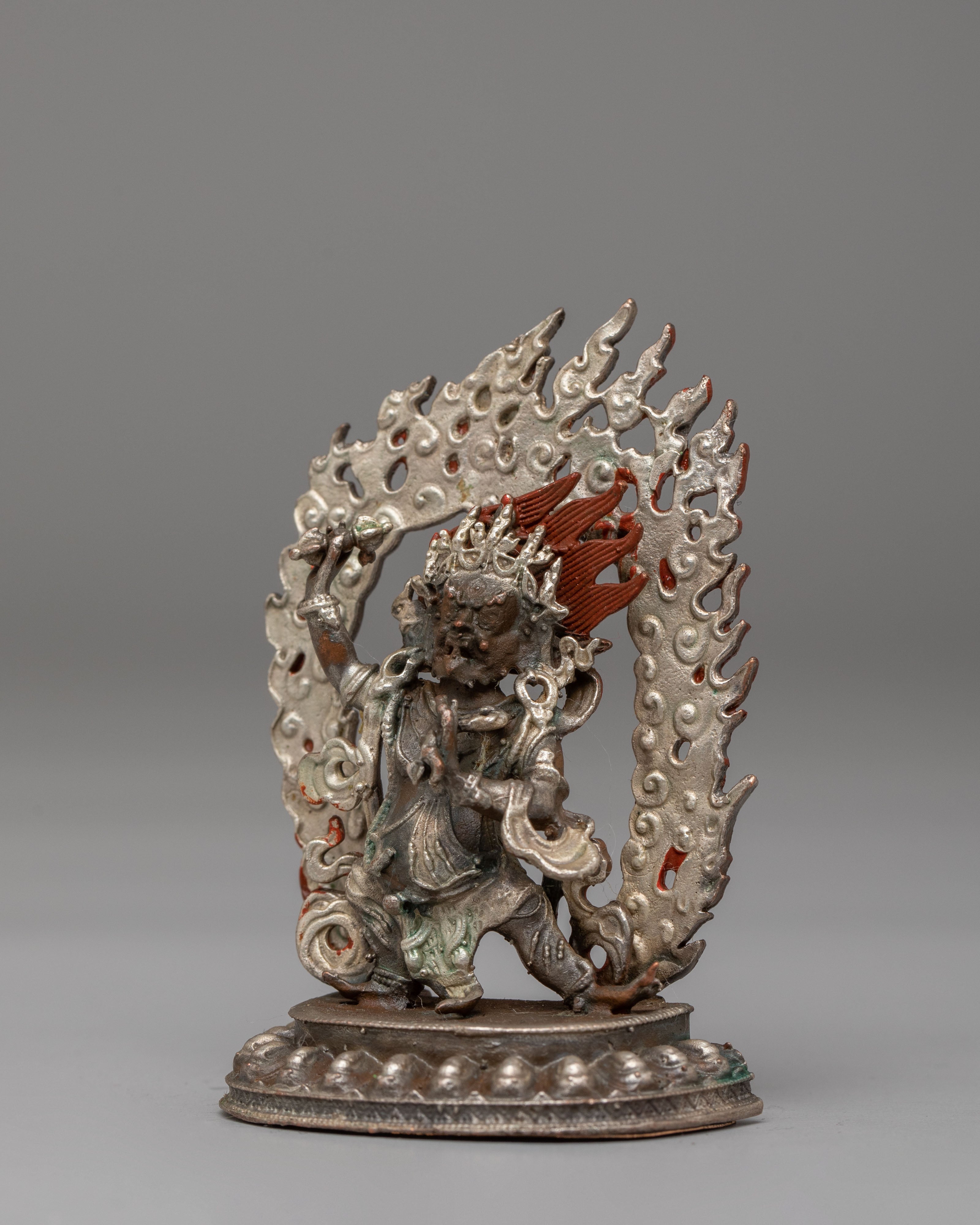 Ceremonial Vajrapani Shrine Statue | Sacred Protector Deity