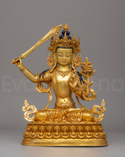 Handmade Manjushri Statue
