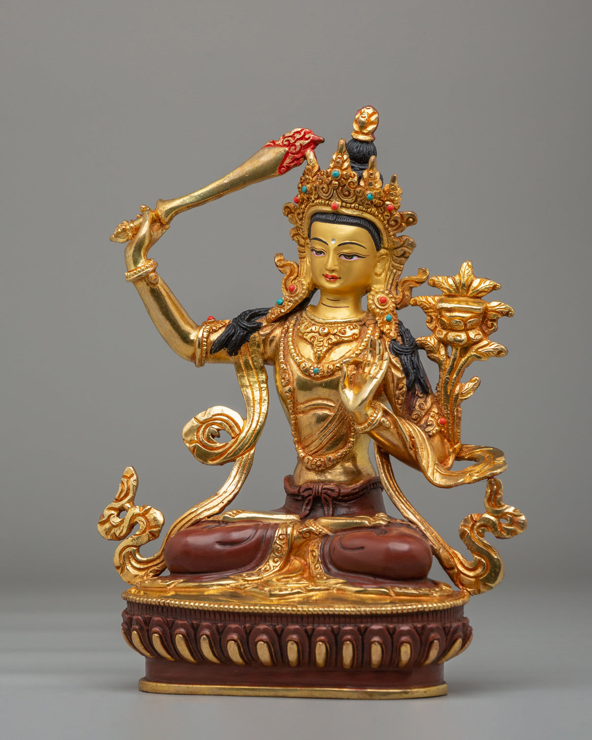 Buddhist Altar Manjushri Statue | Spiritual Home Decor