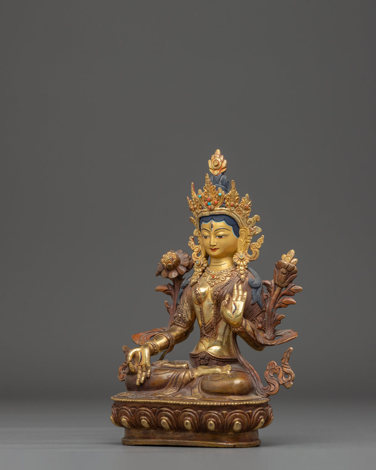 Himalayan White Tara Statue | Meditation Spiritual Art