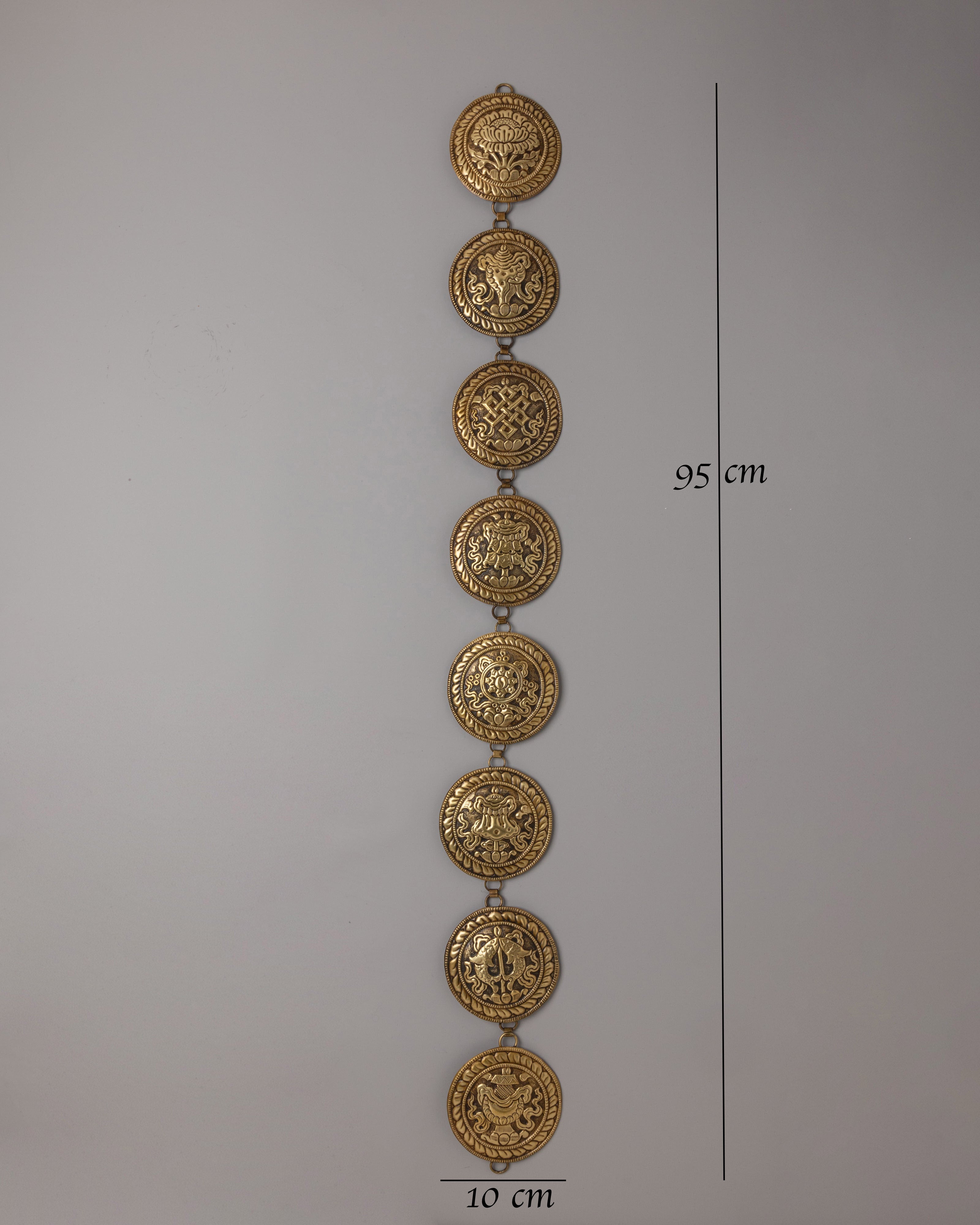 Himalayan Auspicious Symbol Wall Hanging | Spiritual Decor for Meditation and Harmony