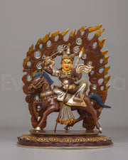 Vajrayana Protector King Gesar Statue 