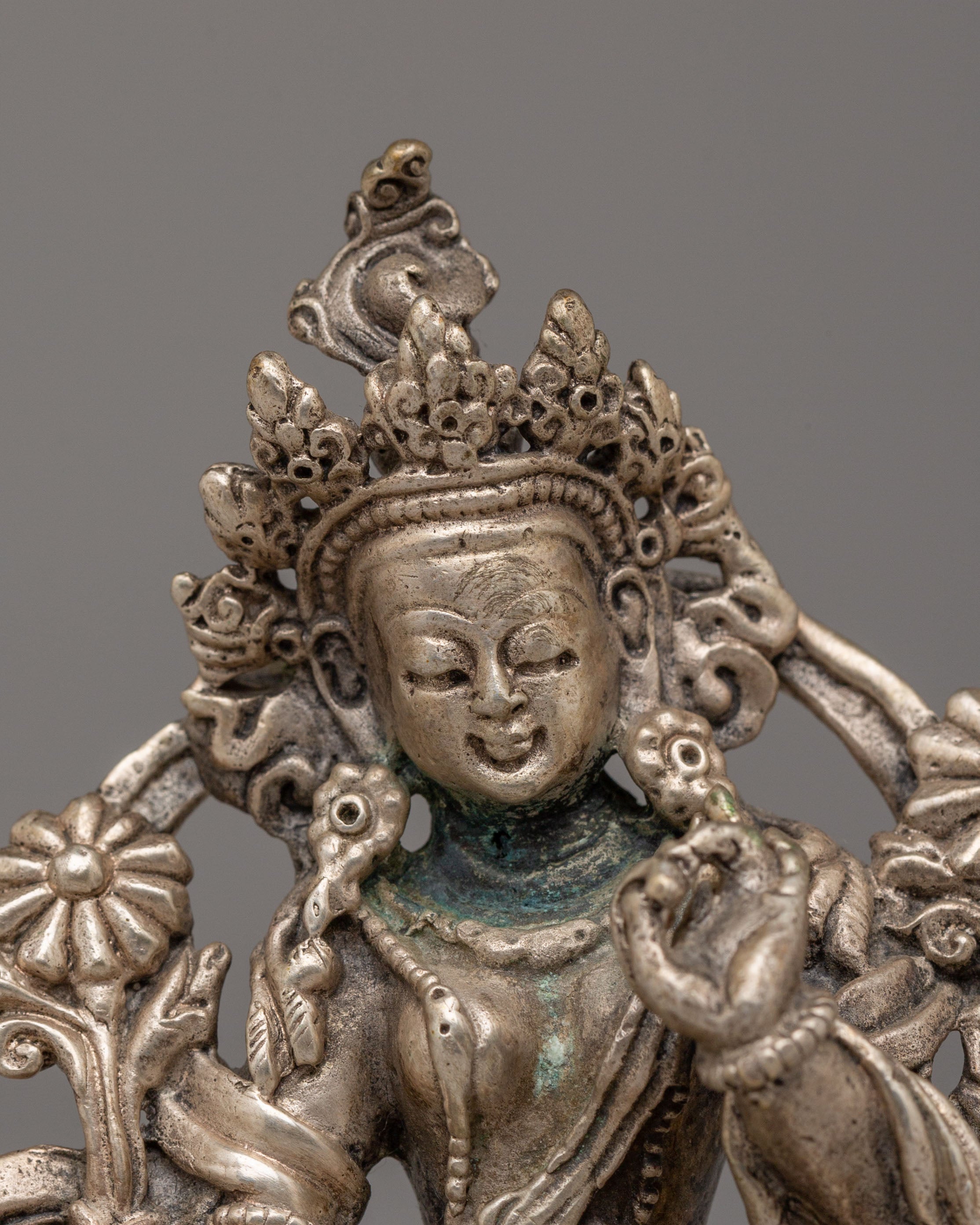 Handcrafted Sacred Green Tara Statue | A Symbol of Compassion
