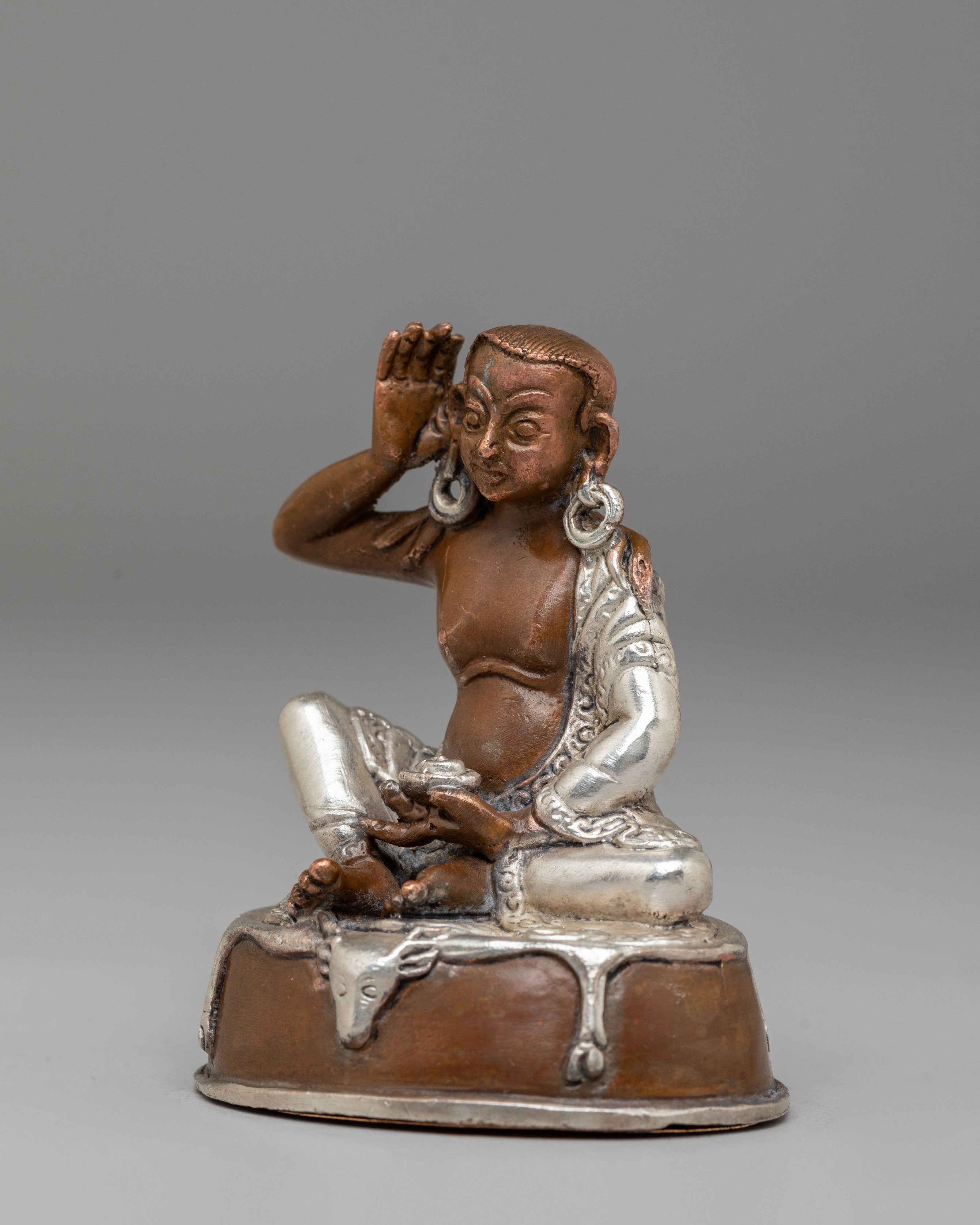 Handcrafted Milarepa Statue | Sacred Tibetan Art for Altar & Meditation
