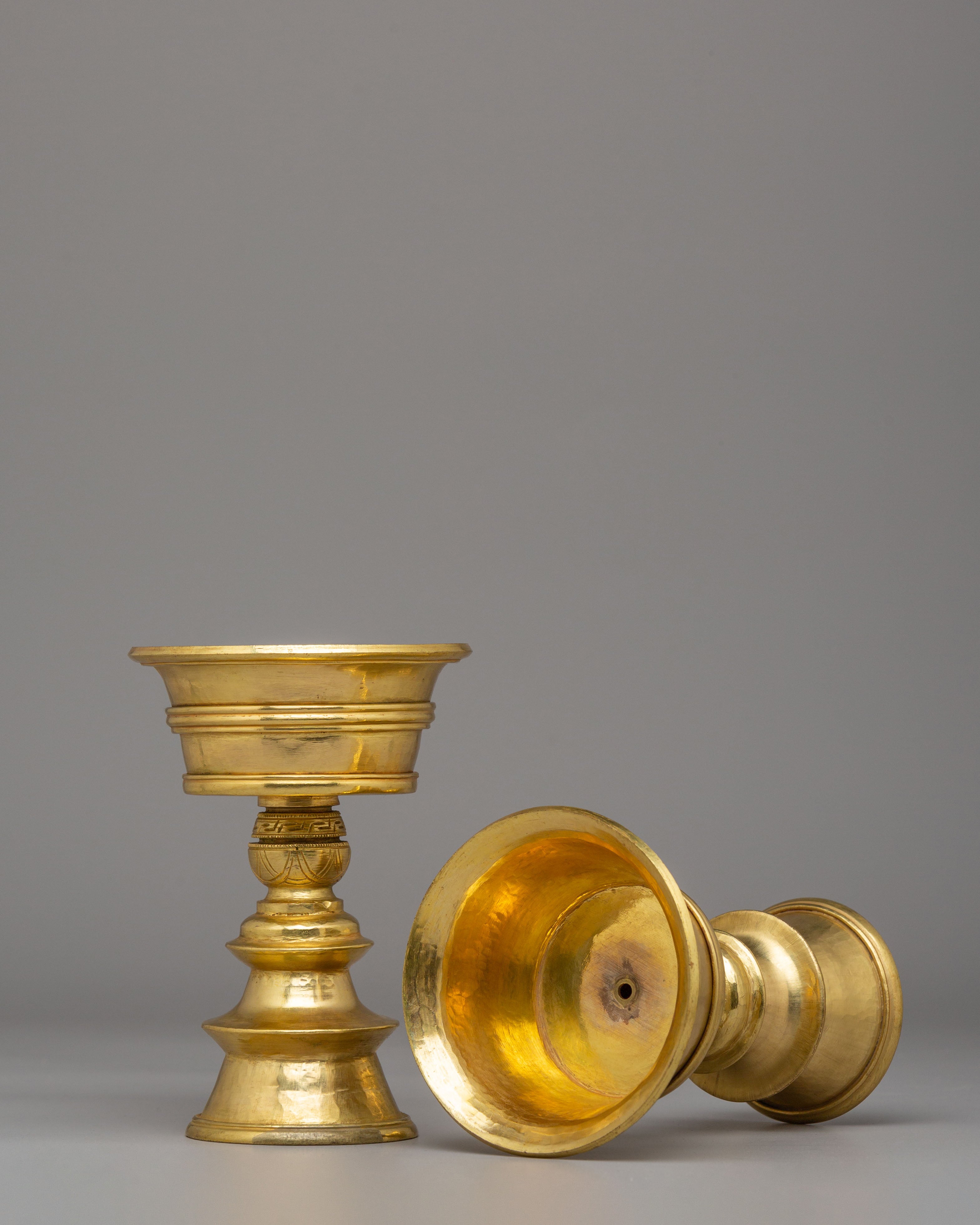 Sacred Ritual Butter Lamp Set | Perfect for Meditation & Buddhist Ceremonies