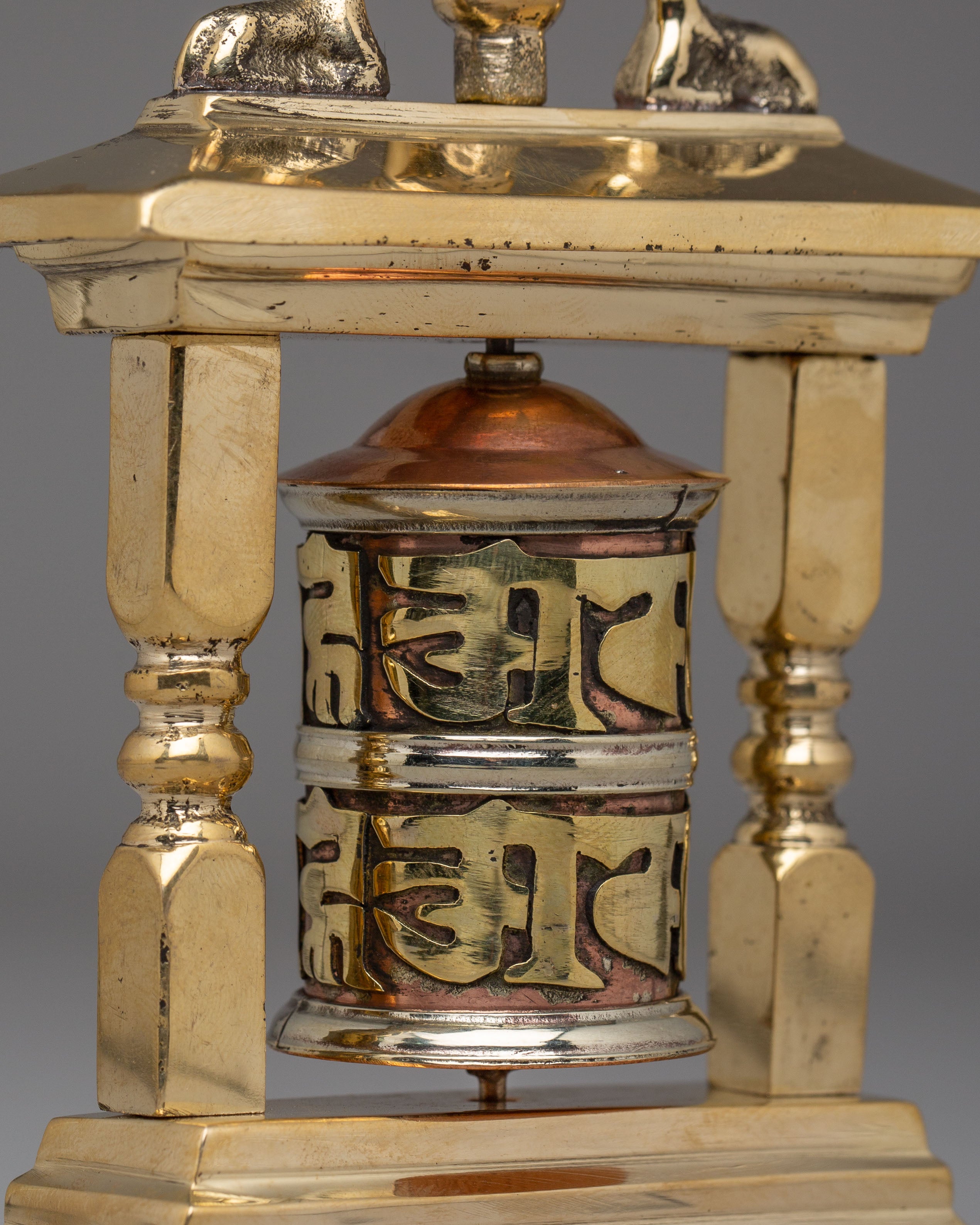 Scared Tibetan Prayer Wheel | Handcrafted Spiritual Tool for Meditation