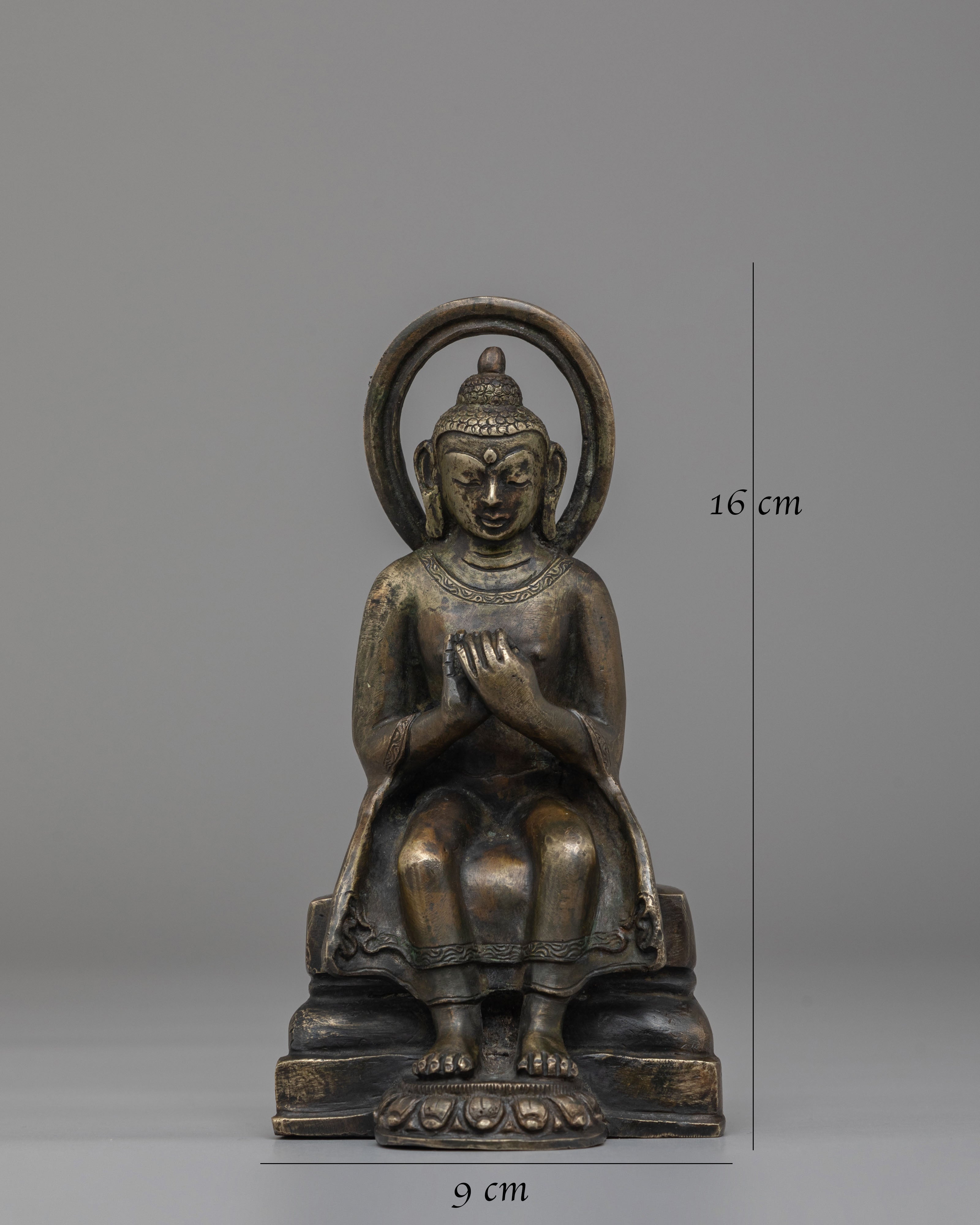 Sacred Future Buddha Statue | Maitreya Buddha Figurine for Meditation