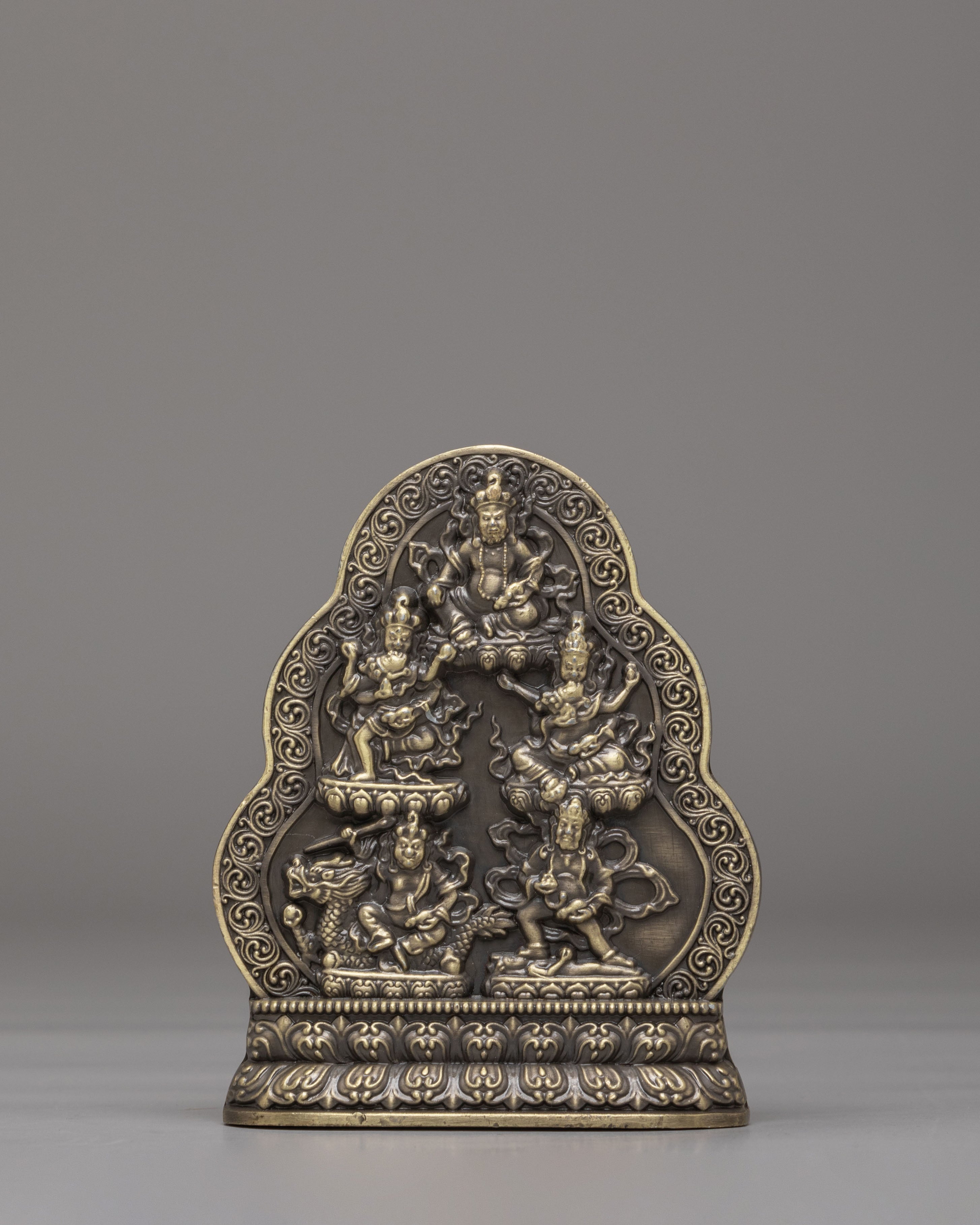 Handcrafted Dzambhala Offering Bowl | Buddhist Wealth Ritual Vessel