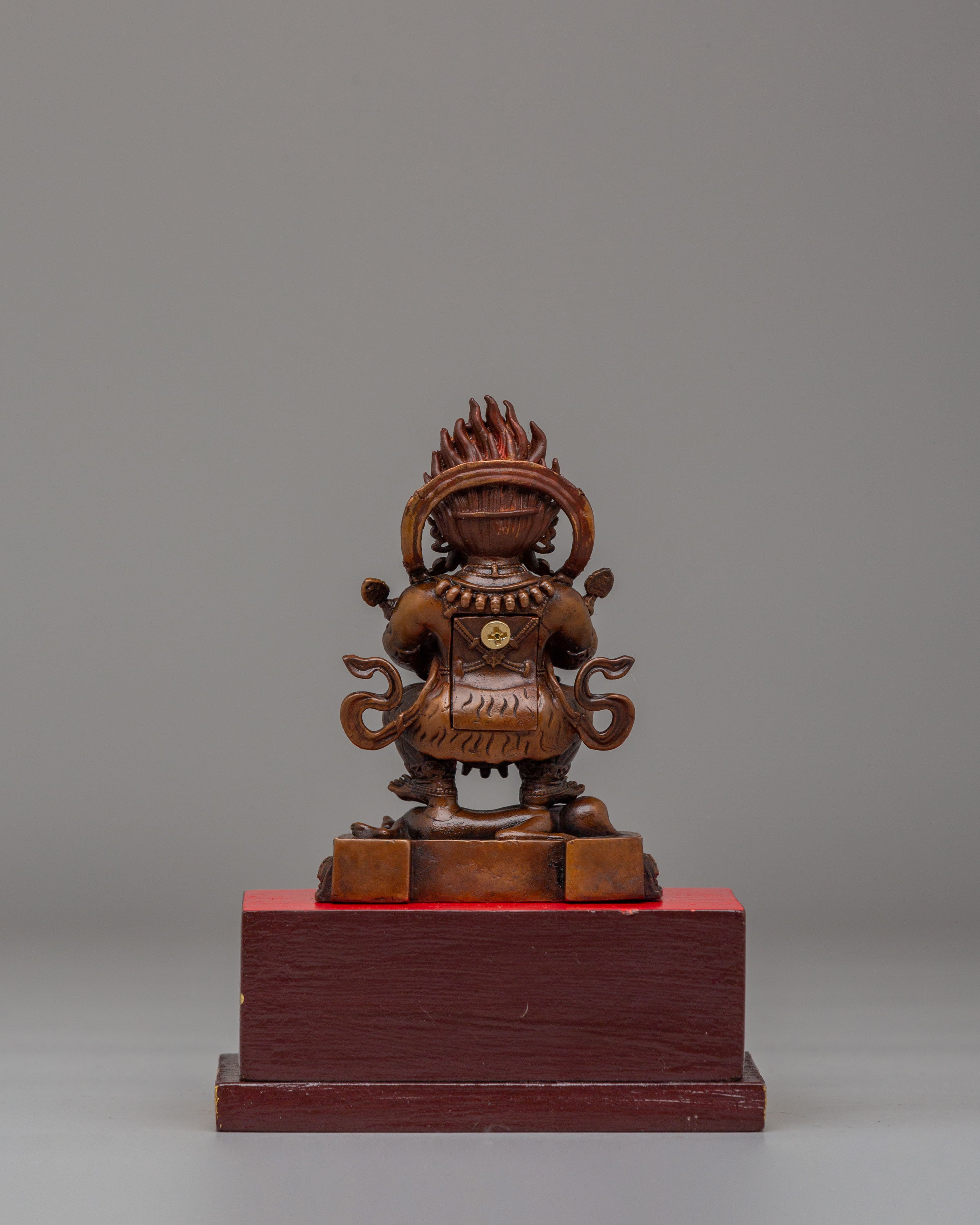 Shakya Mahakala Deity Statue | Tibetan Buddhist Protector Sculpture