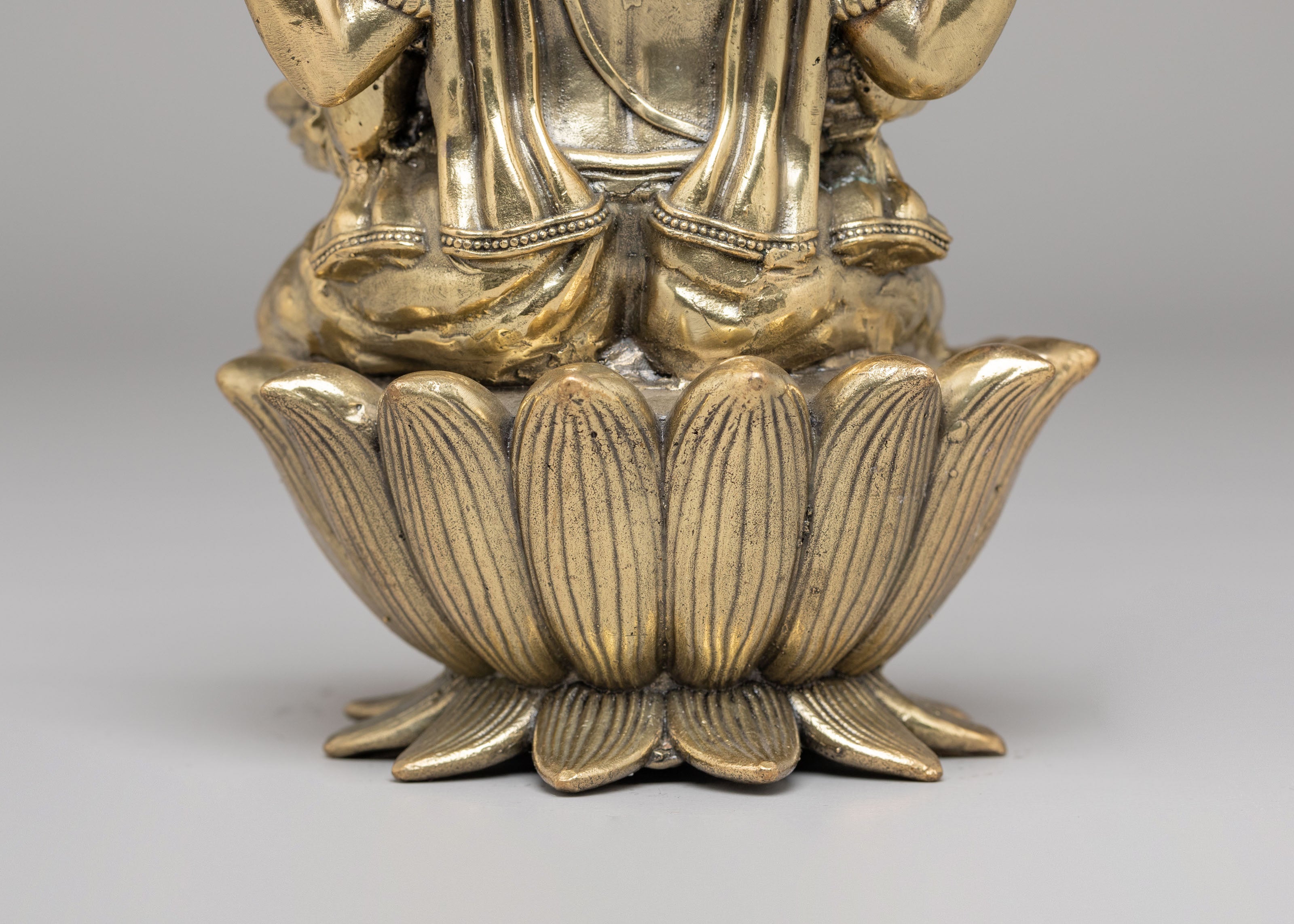 Traditional Ganesh Altar Sculpture | Copper and Bronze Hindu Deity Statue