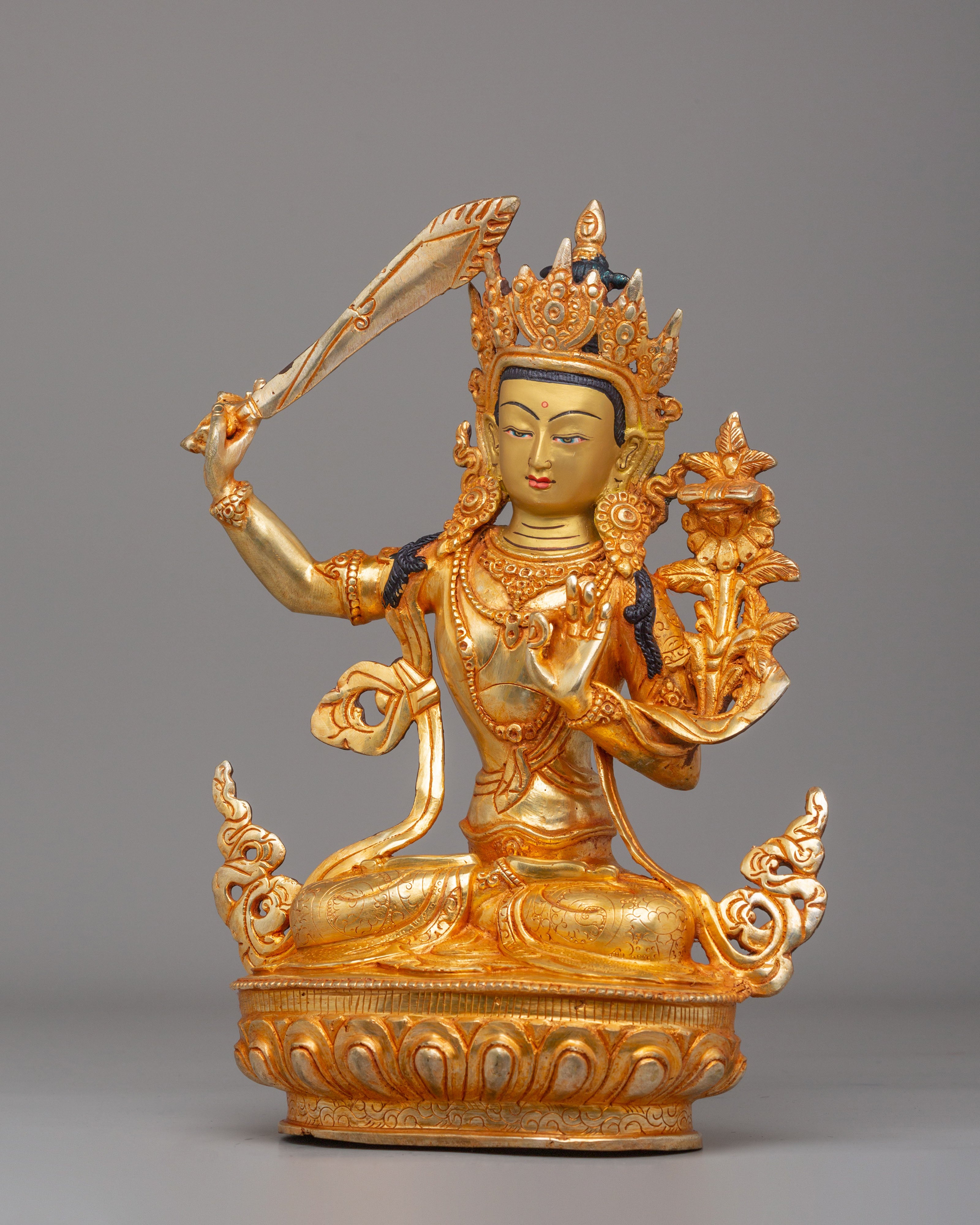 Tibetan Manjushri Bodhisattva Sculpture | A Symbol of Wisdom