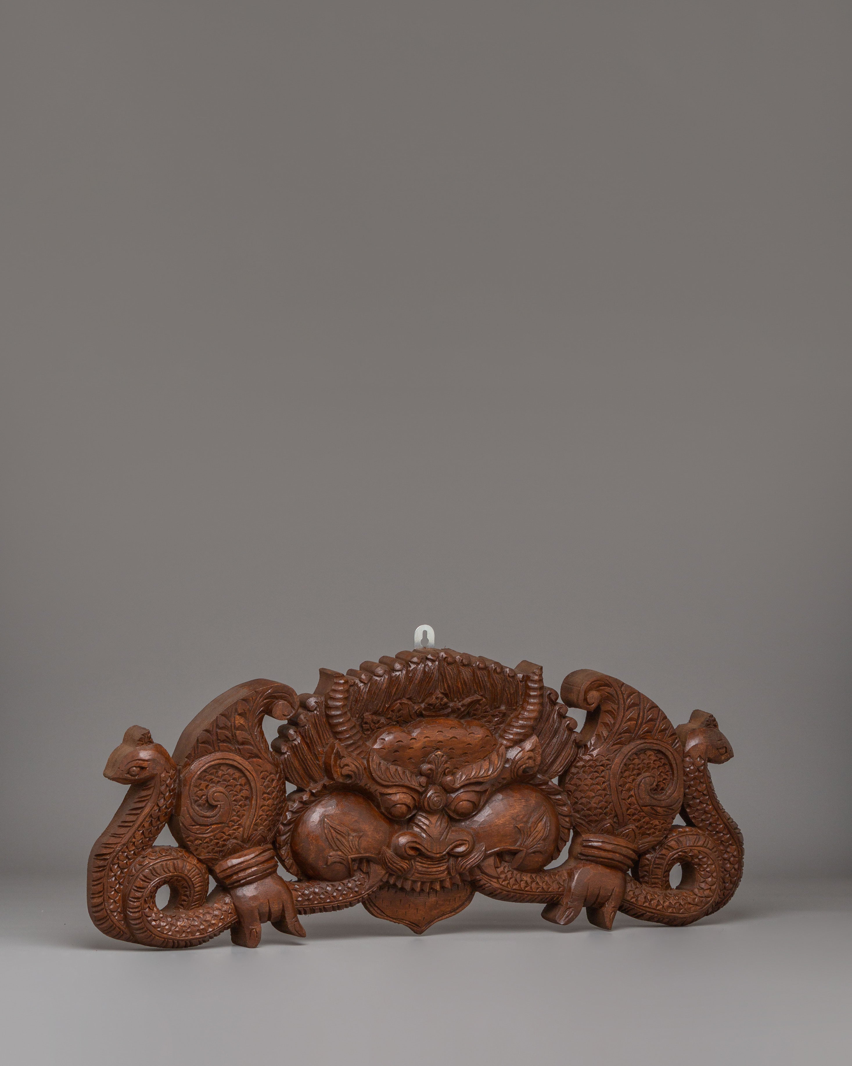 Traditional Kritimukha Wall Hanging | Handcrafted Wooden Design