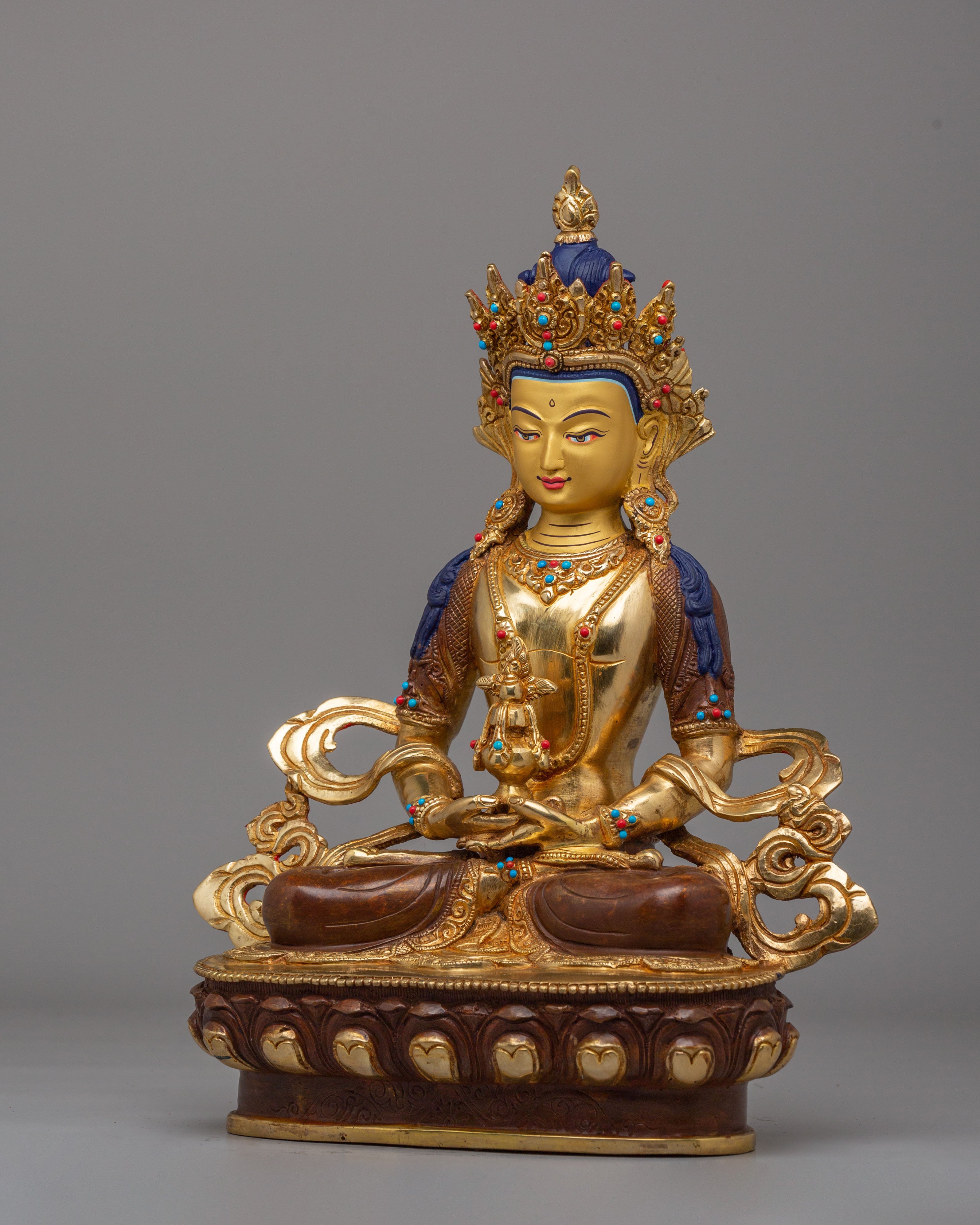 Sacred Amitayus Buddha Statue | Tibetan Long Life Buddha Sculpture