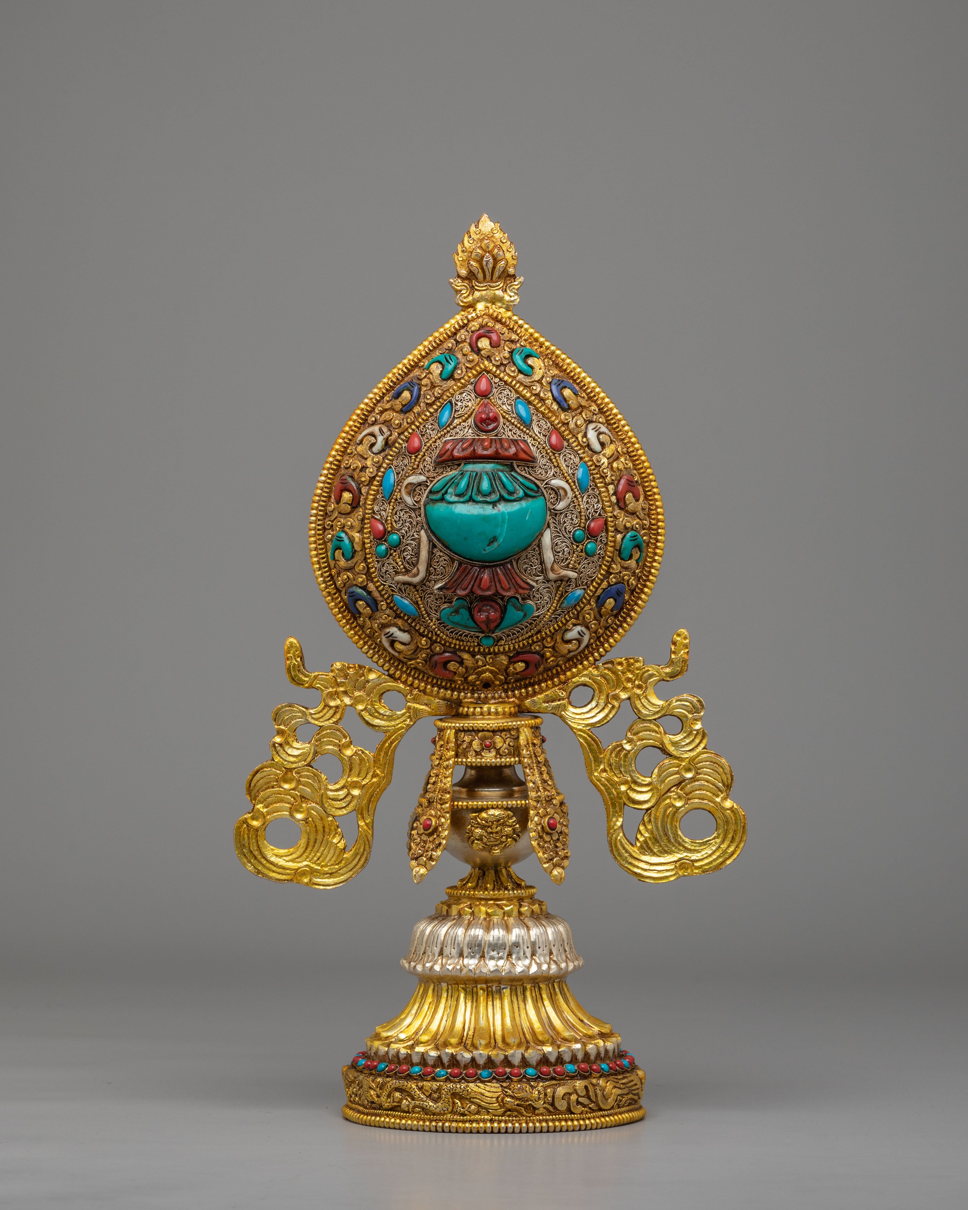 Ashtamangala Buddhist Symbol Set | Traditional Ritual Artwork